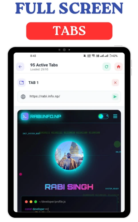 TabX: Multi Screen Browser