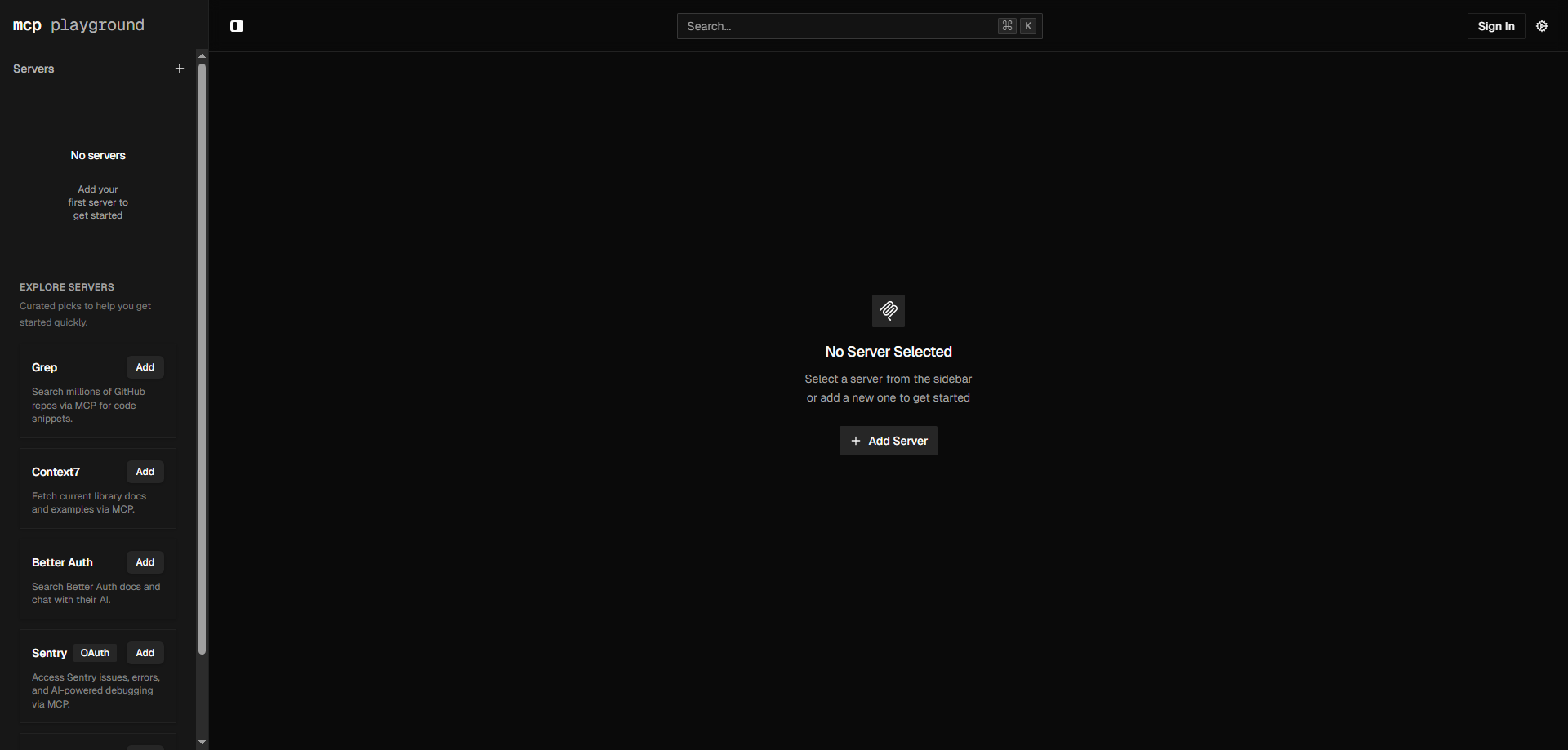 MCP Playground — My Open-Source Developer Playground for Rapid MCP Server Testing