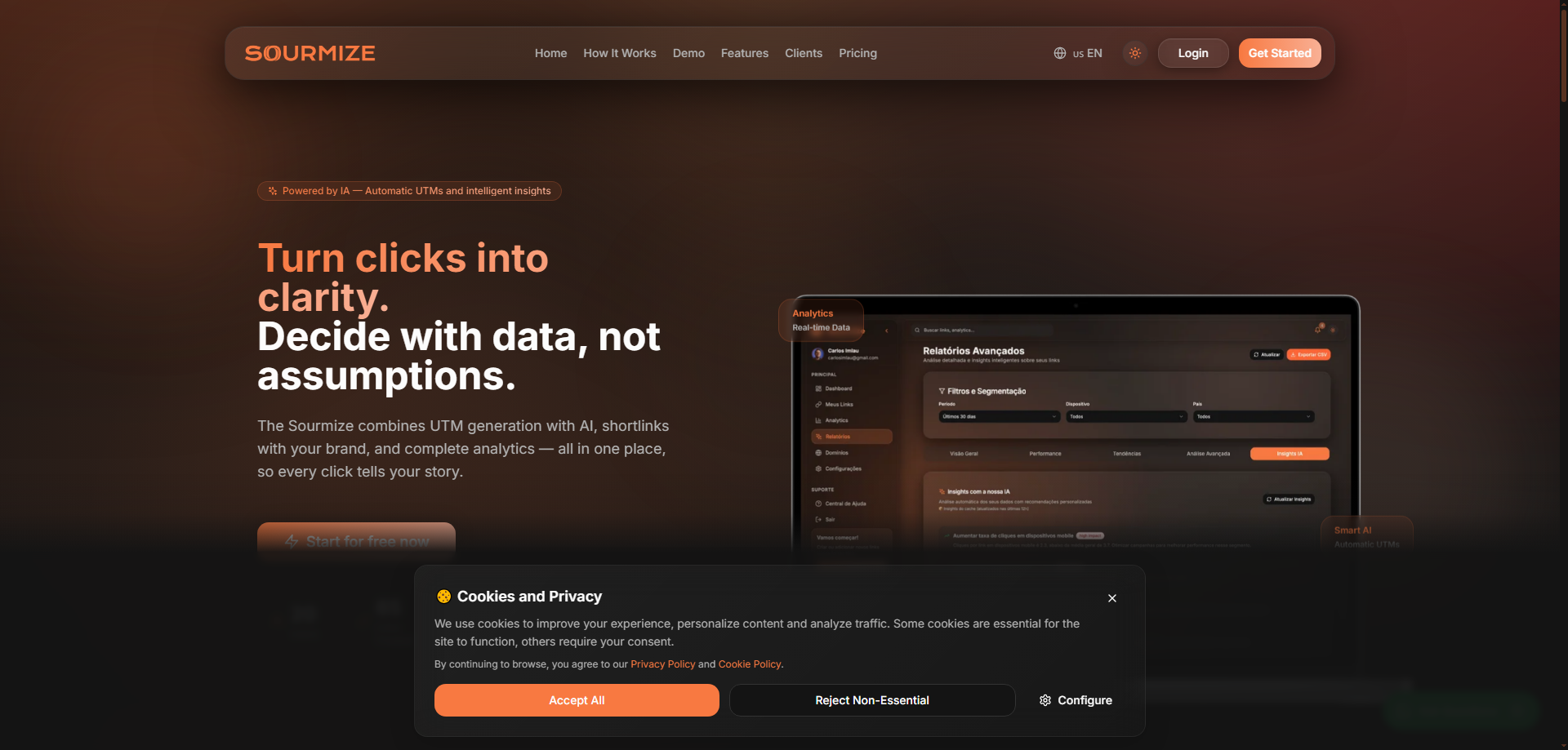 Sourmize: The AI That Turns Every Click Into Marketing Intelligence