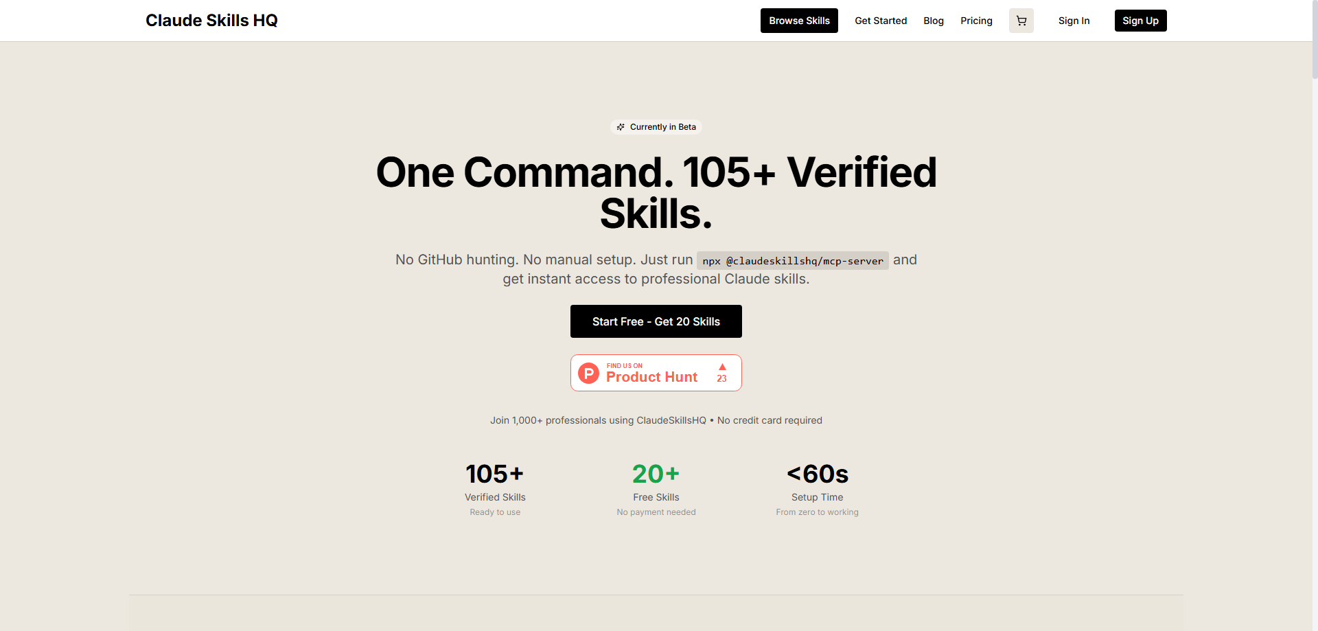 ClaudeSkillsHQ: The One-Command Shortcut to 90+ Verified AI Superpowers