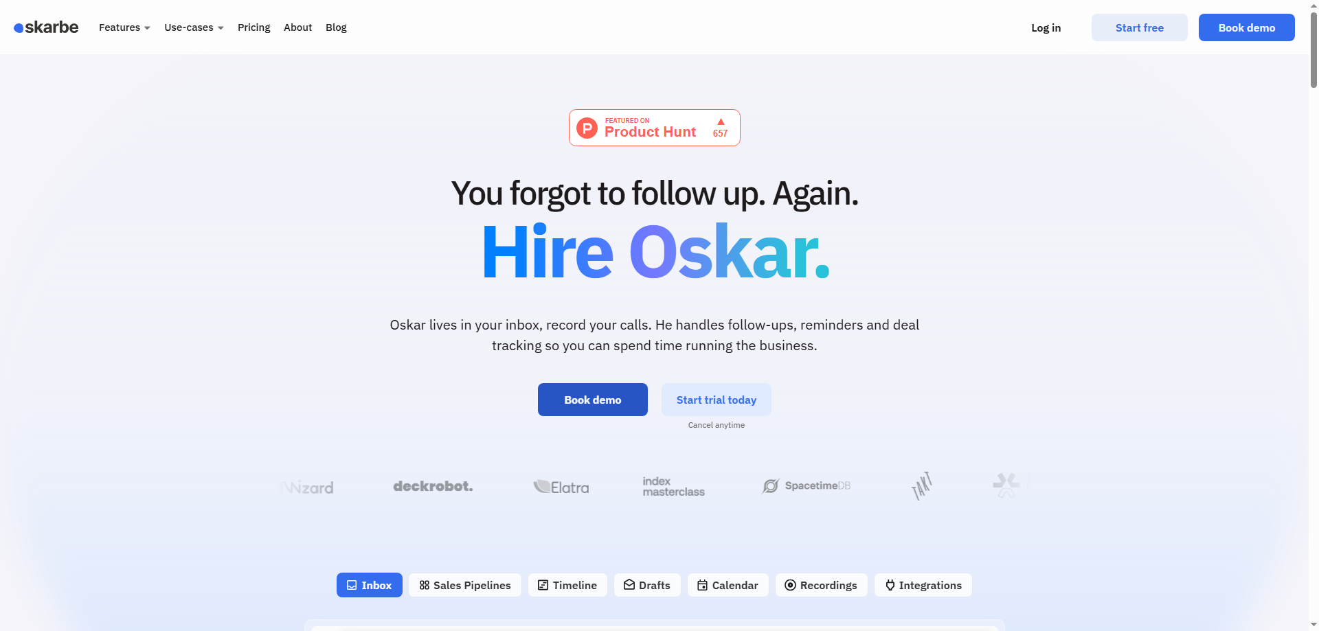 Oskar by Skarbe: The AI Sales Assistant That’s Redefining Inbox Productivity
