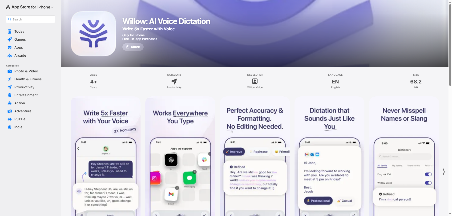 Willow for iOS: The Voice Keyboard That's 5X Faster Than Typing
