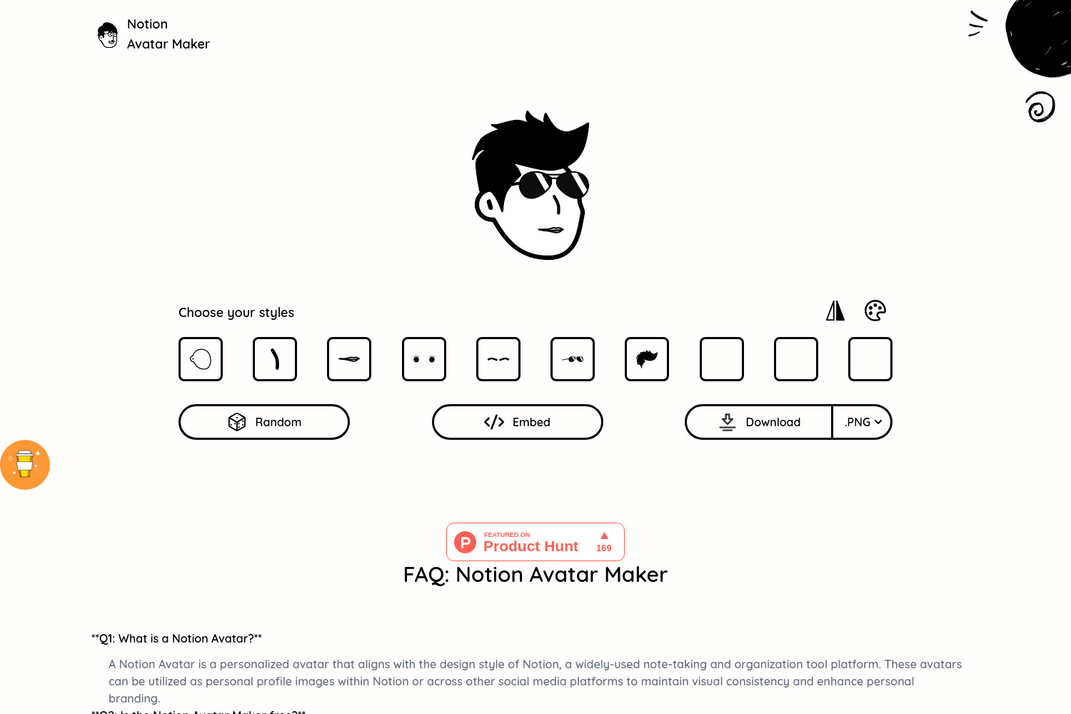 Notion Avatar Maker: Create Personalized Avatars Online for Free