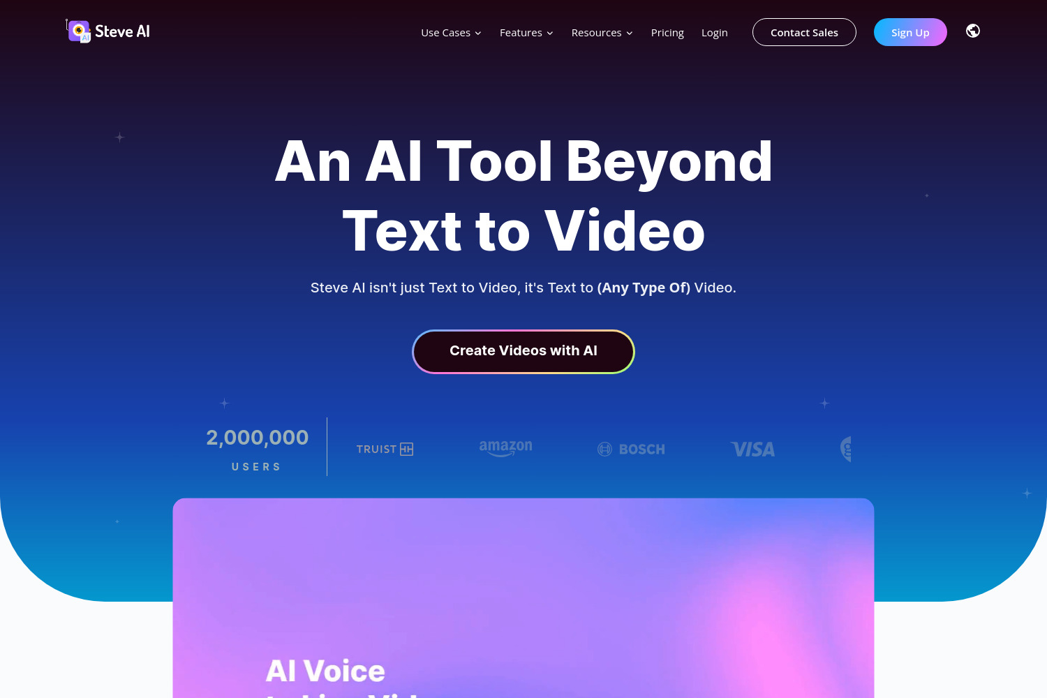 Steve AI: AI Video Generator for Content Creators