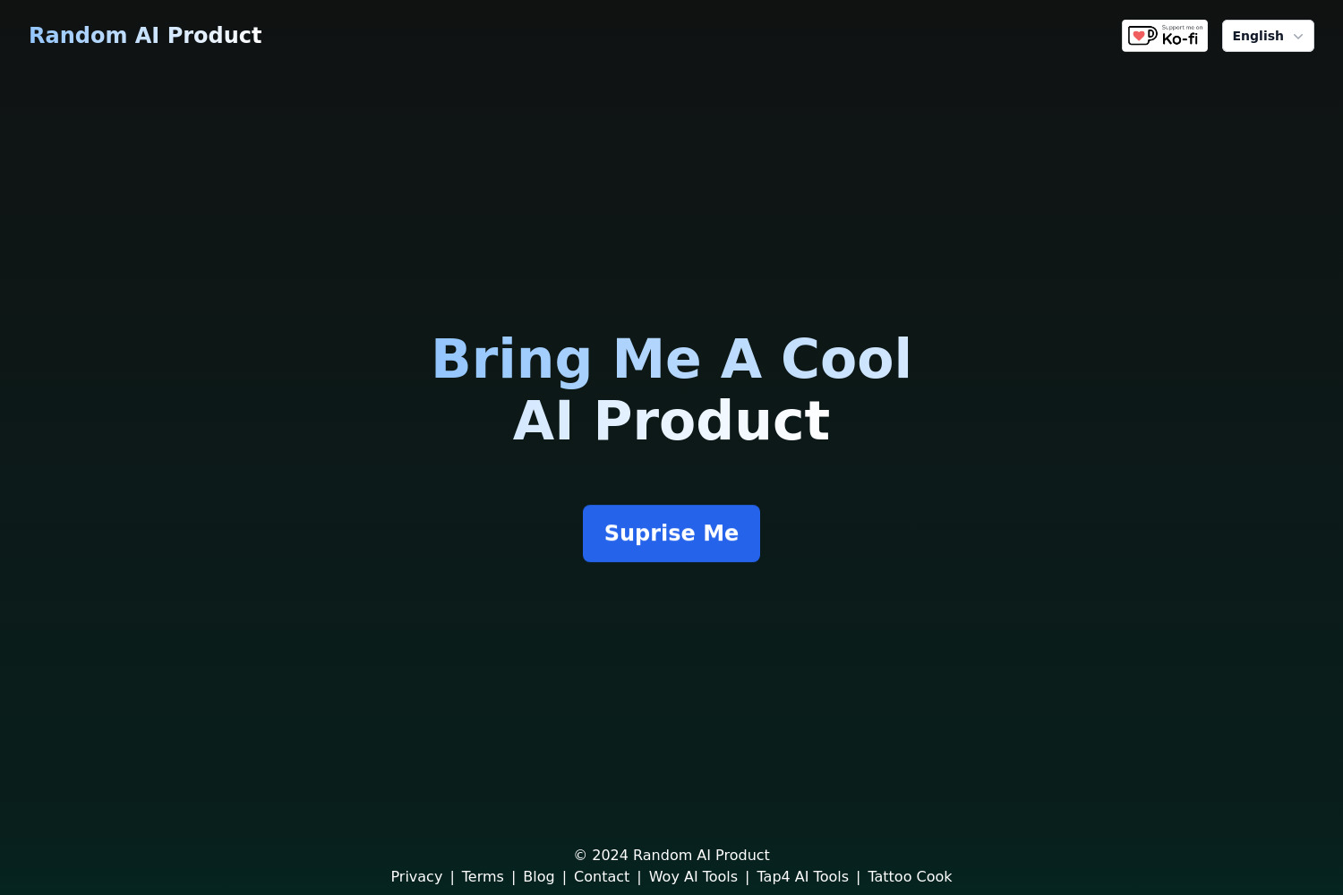 Random AI Product: Discover Innovative AI Tools