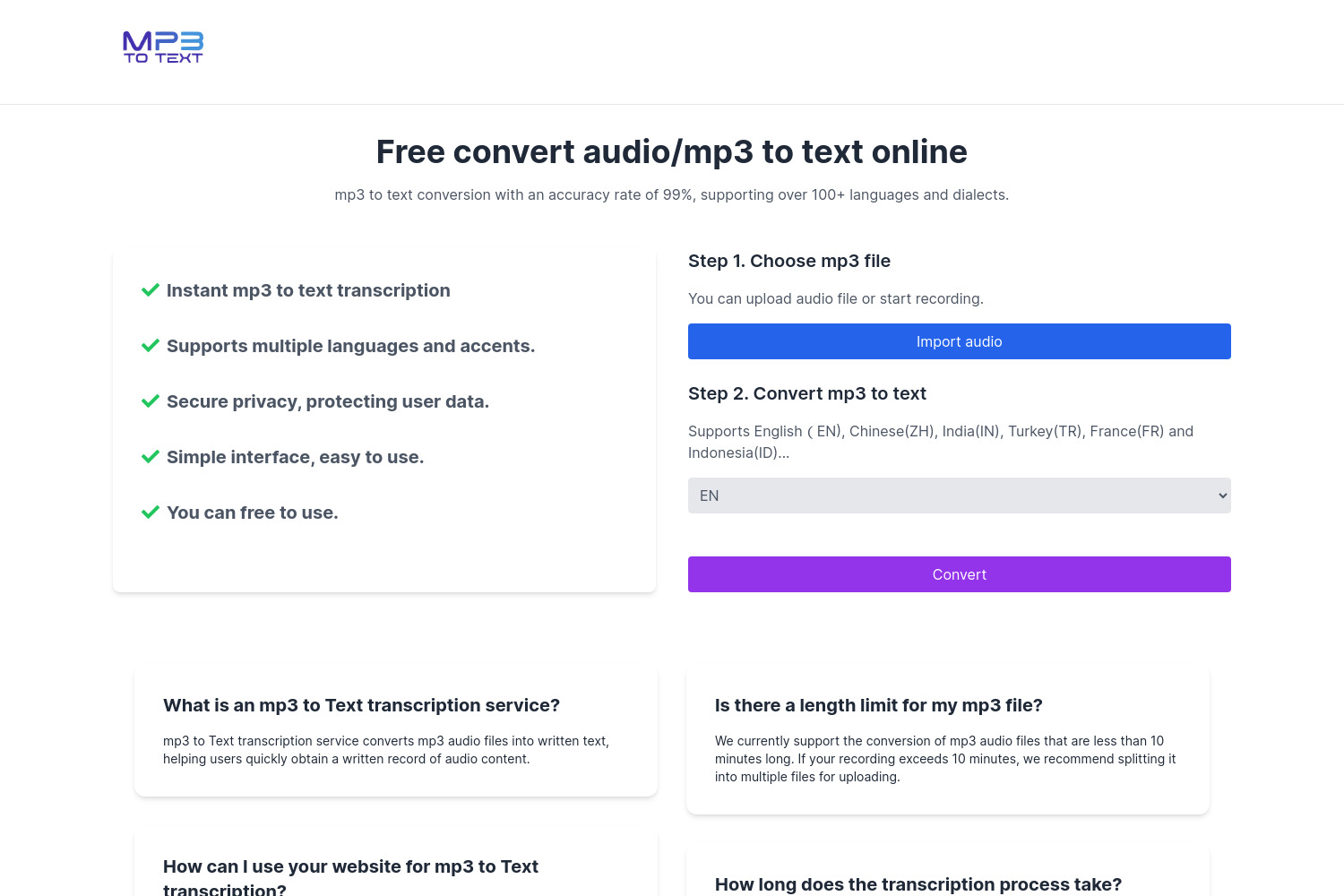 MP3 to Text AI Tool: Effortless Audio to Text Conversion