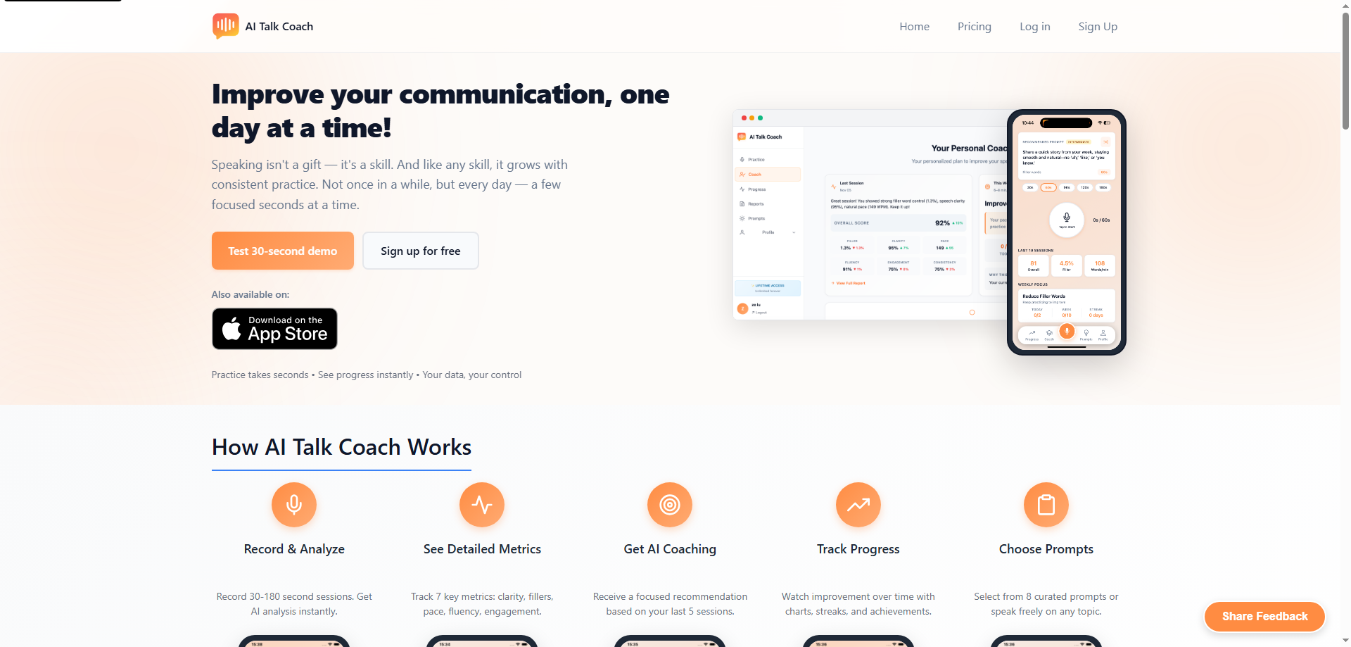 AI Talk Coach: Your Personal Speech and Communication Trainer