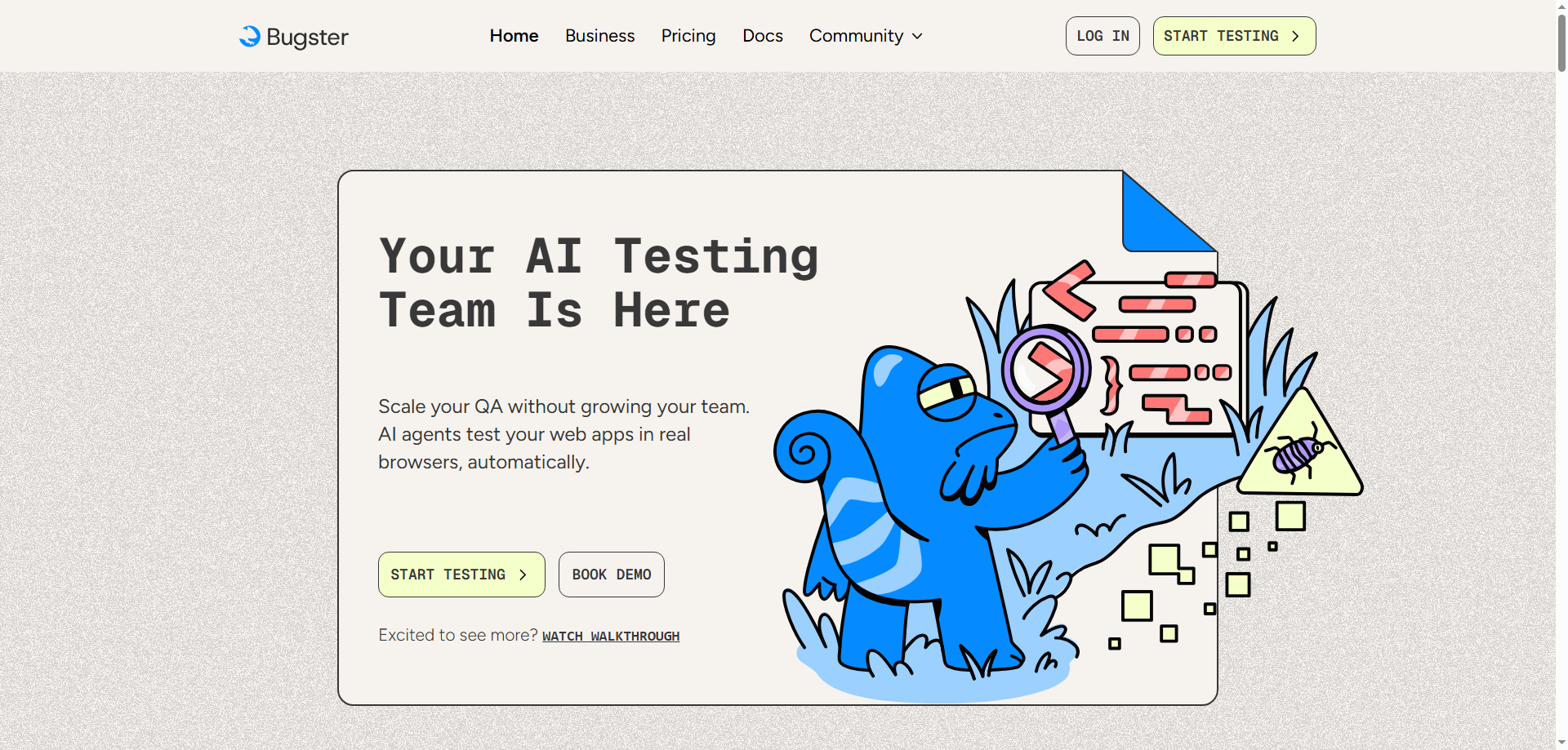 Bugster: Streamlined AI-Driven E2E Testing from Your Command Line