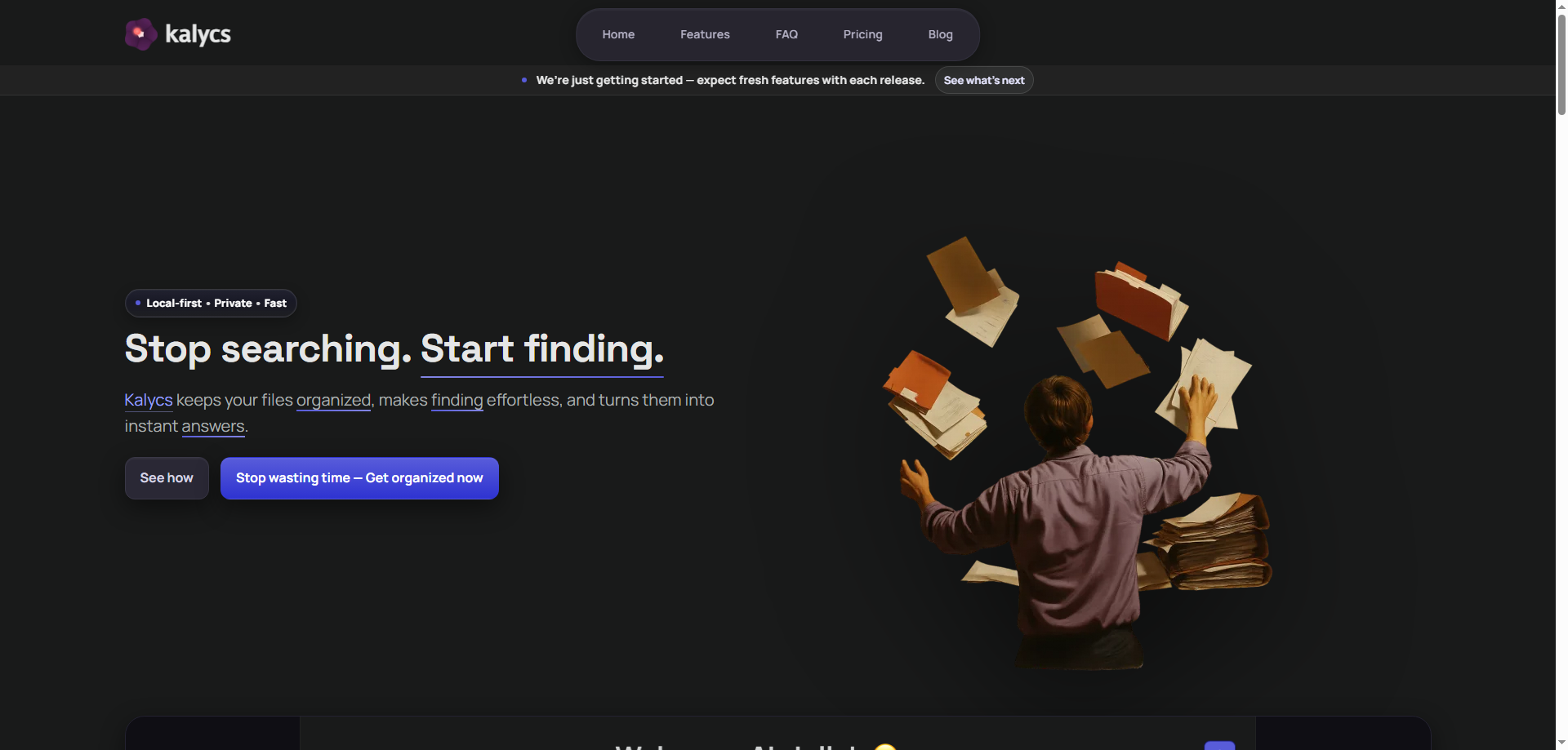 Kalycs: AI-Driven File Organization and Search for macOS