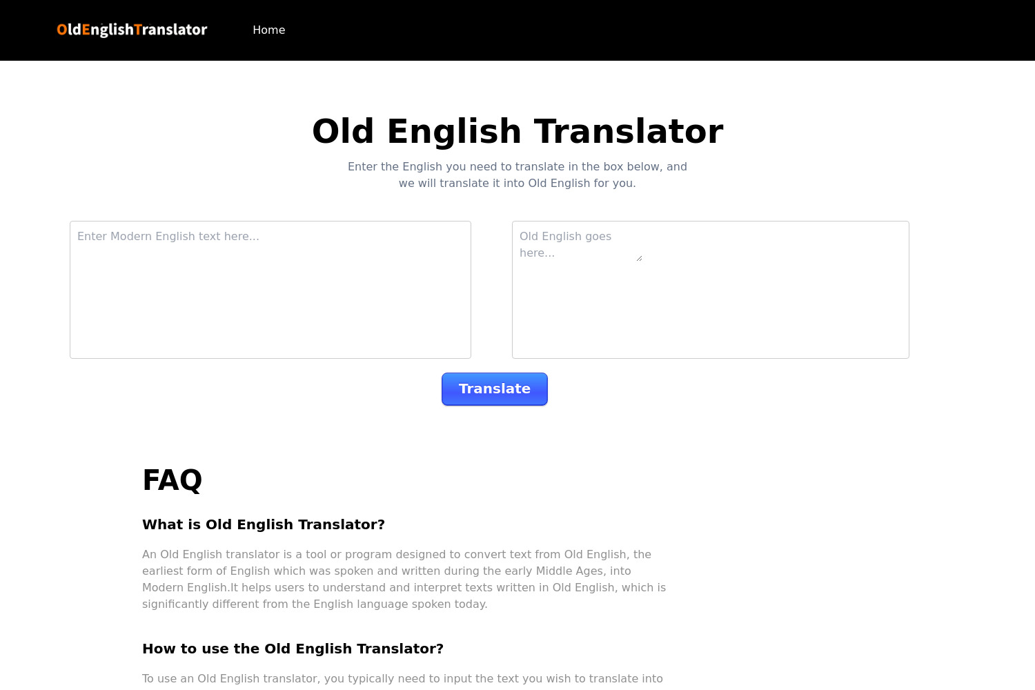 Old English Translator: Explore Historical Linguistics and Literature