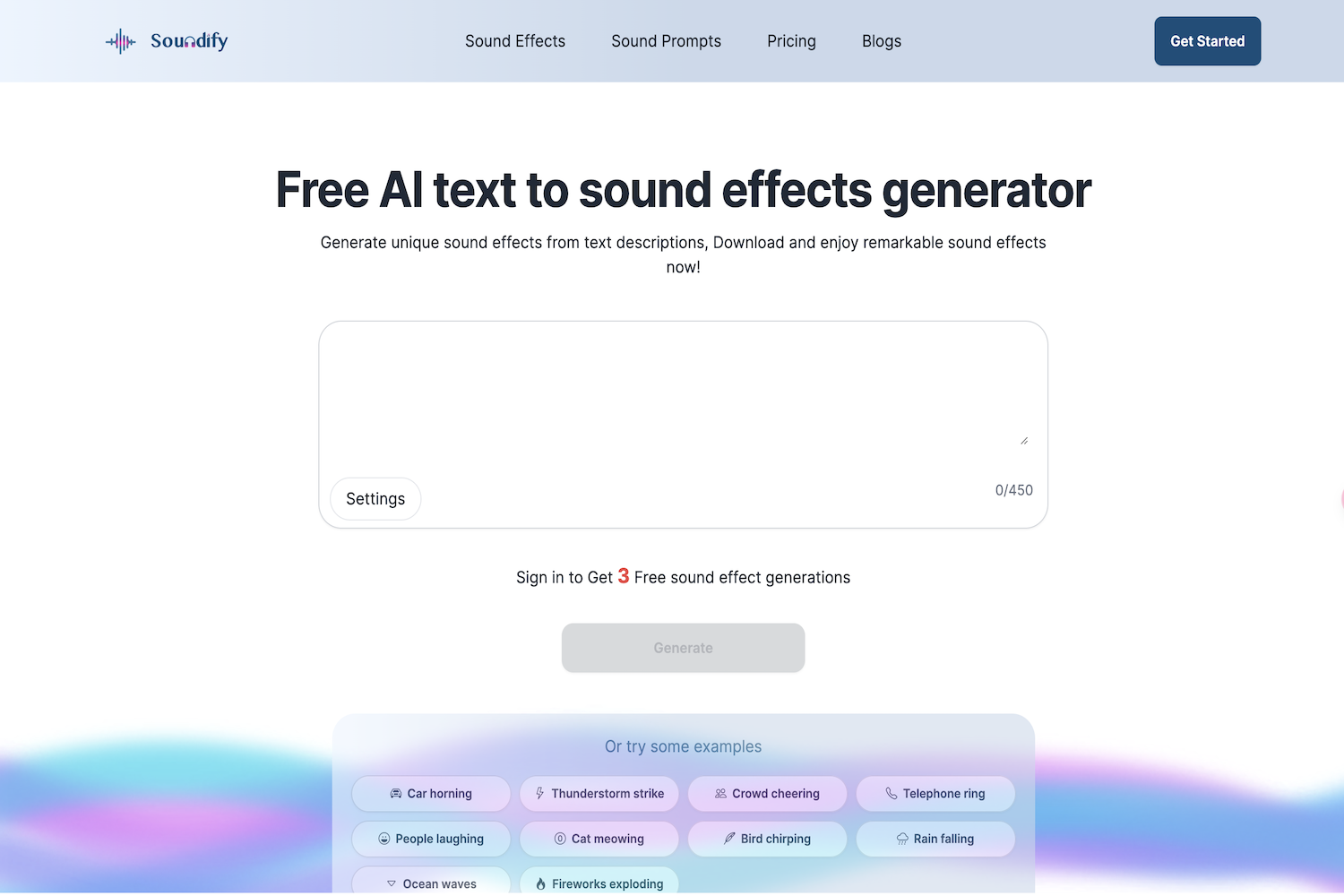 Soundify: AI-Powered Sound Effects from Text Descriptions