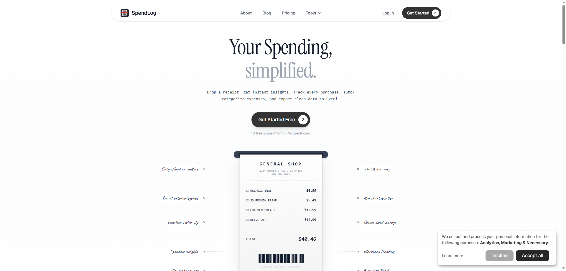 SpendLog: Track Exactly What You Bought, Not Just What You Spent SpendLog: Track Exactly What You Bought, Not Just What You Spent