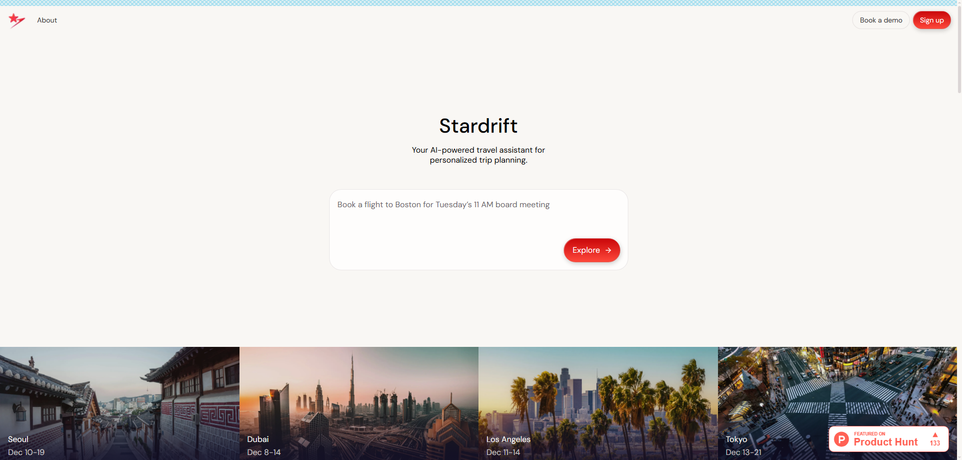Stardrift: Your Personalized AI Travel Planner Stardrift: Your Personalized AI Travel Planner