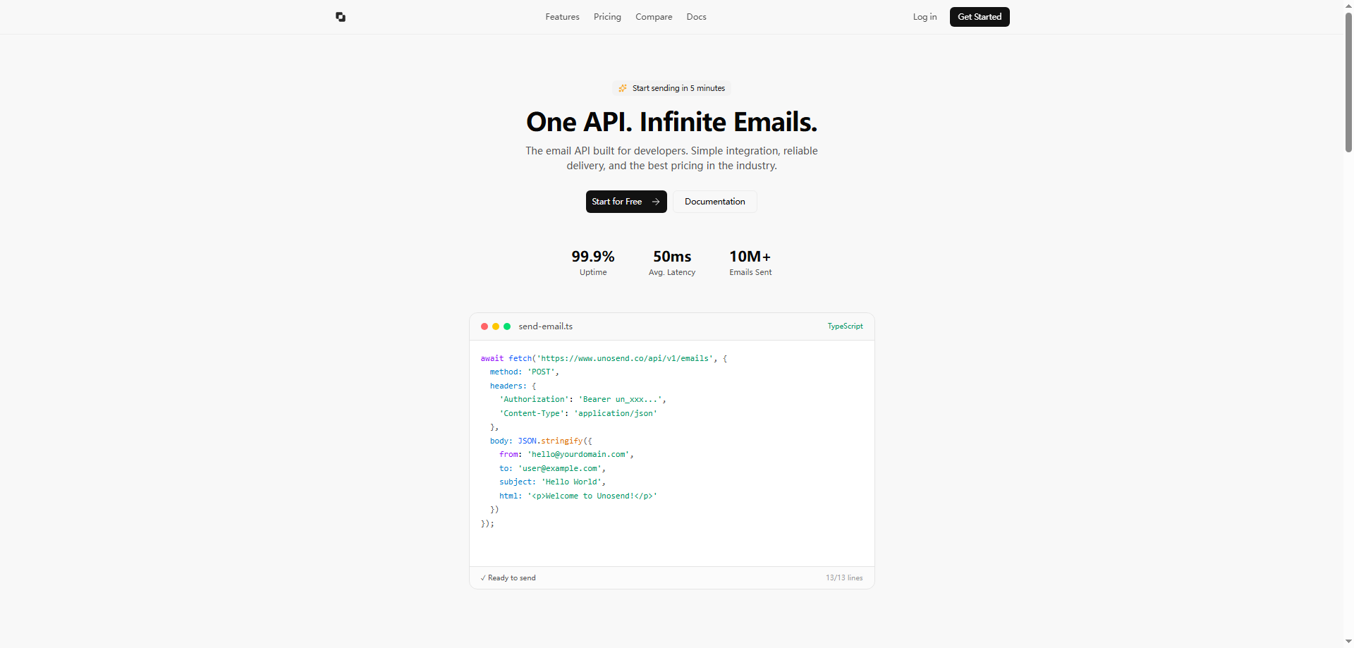 Unosend: A Powerful Email API for Developers with 99.9% Delivery Rate