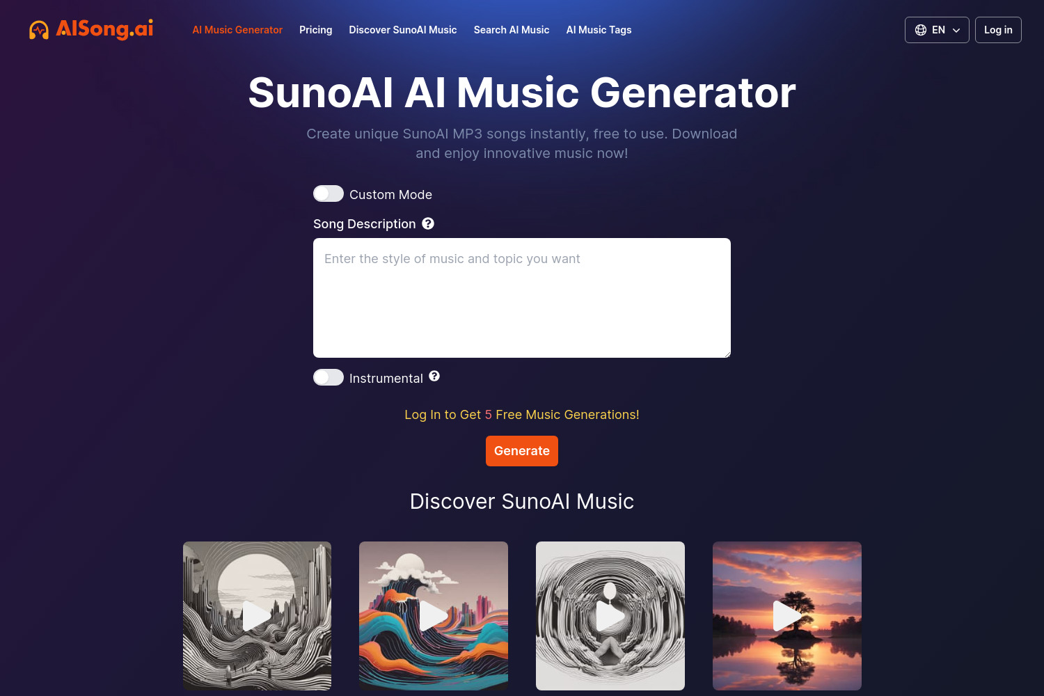 AISong.ai: Your Free SunoAI Alternative for AI Music Generation