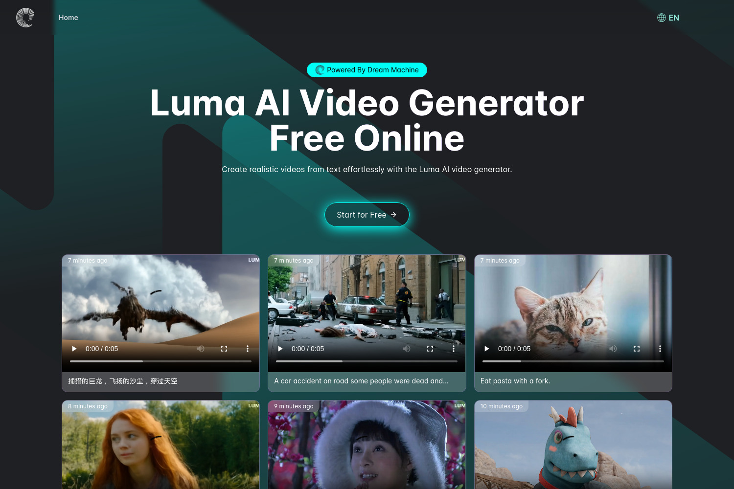 Luma AI Video Generator: Create Stunning Videos from Text Prompts