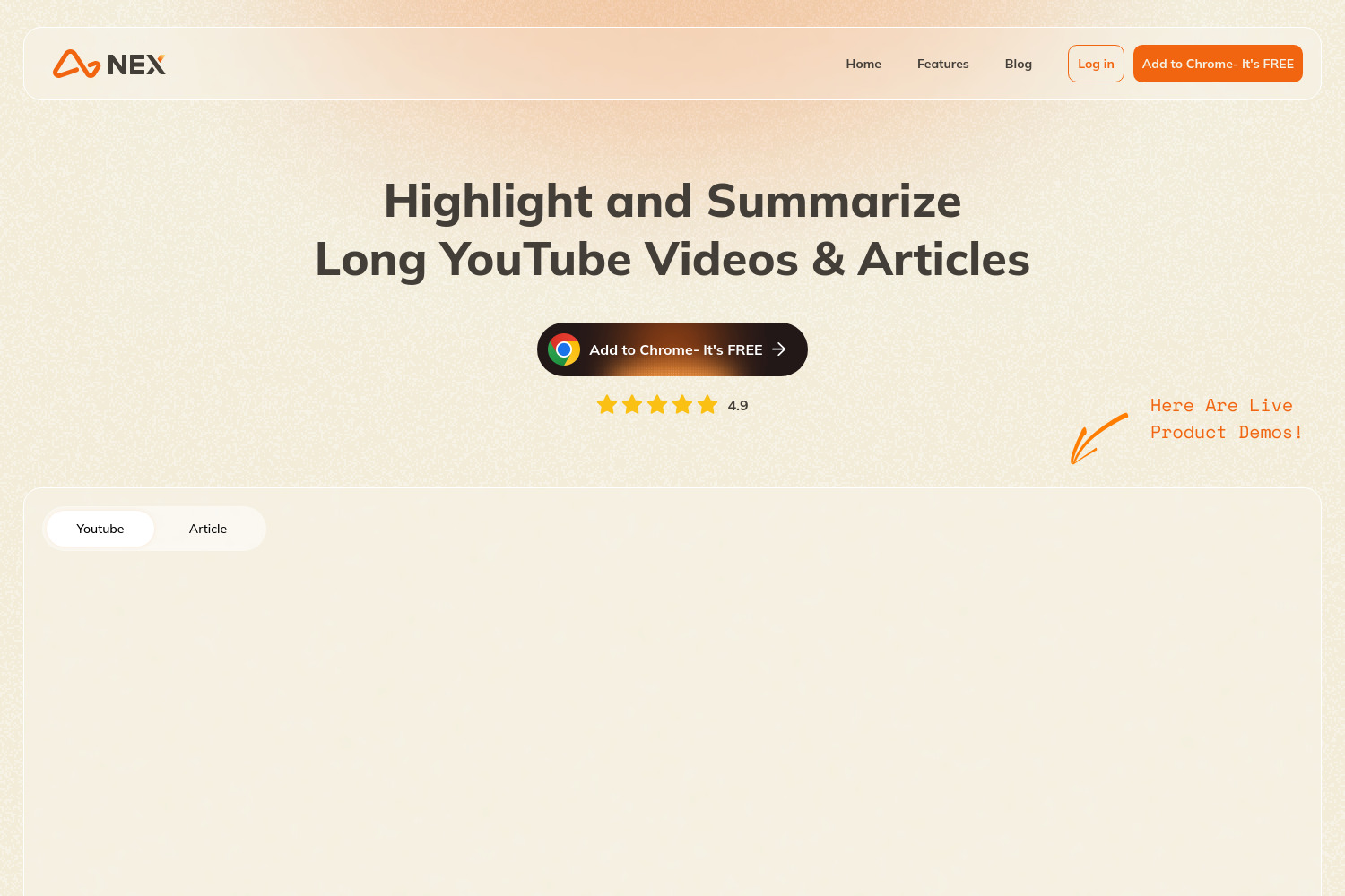 Nex: The Ultimate Free AI Tool for Digesting YouTube Videos and Articles