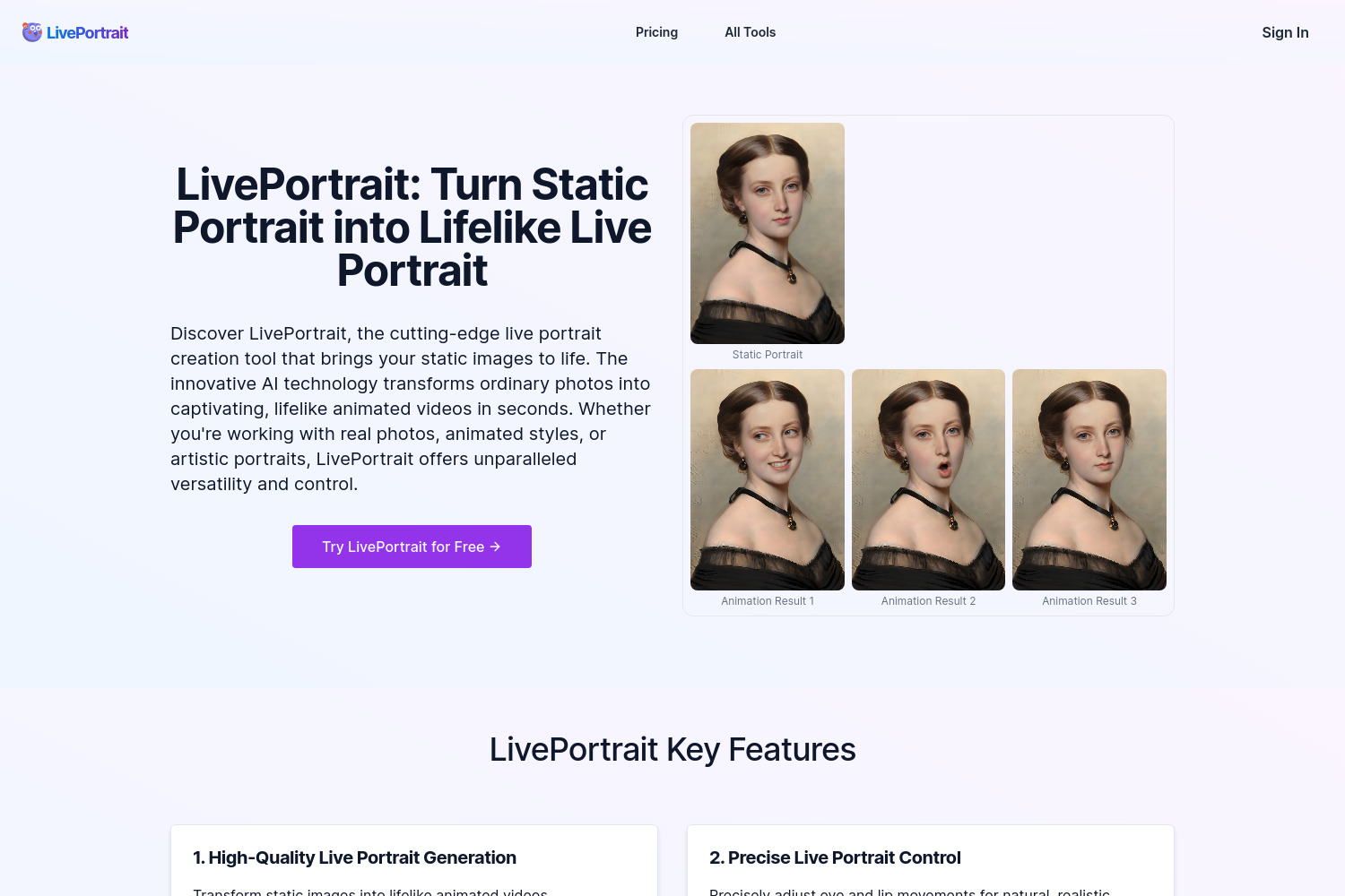 Bring Portraits to Life: Discover LivePortrait App’s Animation Magic