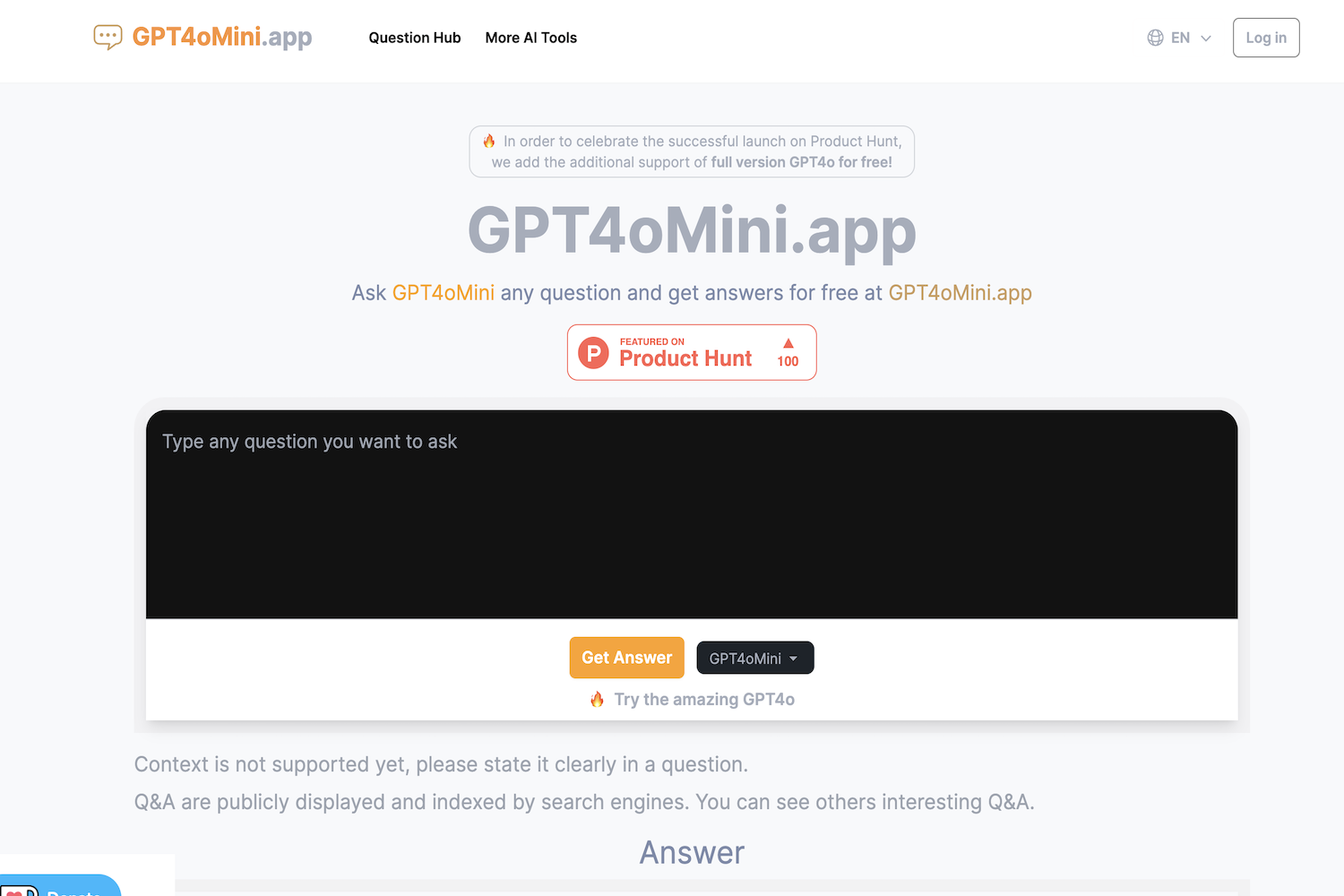 GPT4oMini.app: Free AI Conversation Generator for Quick Content Creation