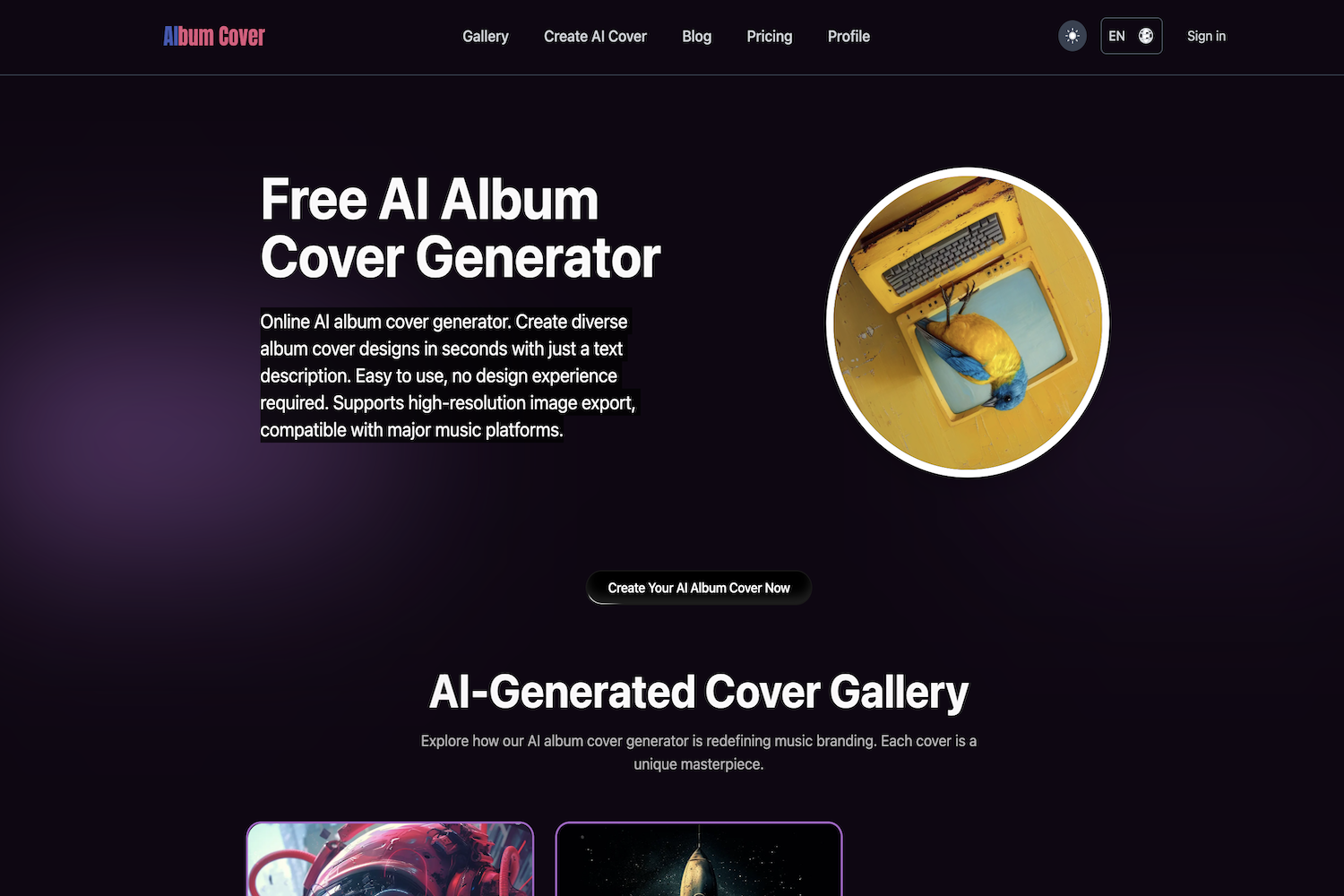AI Album Cover Generator: Create Stunning Album Covers Instantly