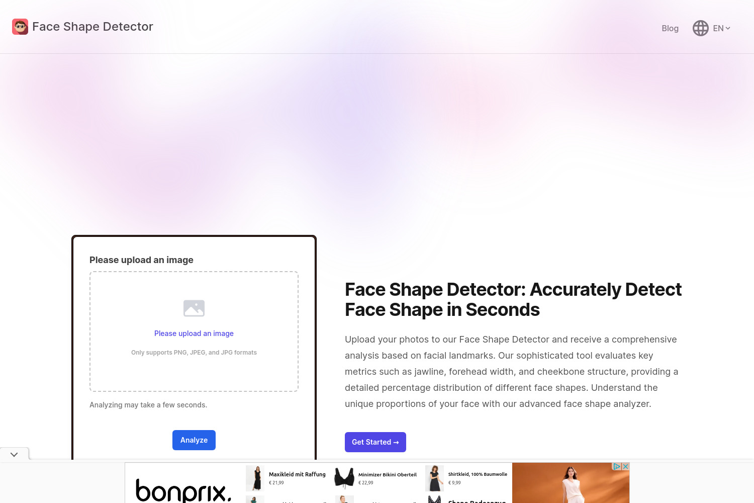 Face Shape Detector: AI-Driven Tool for Identifying Your Face Shape

