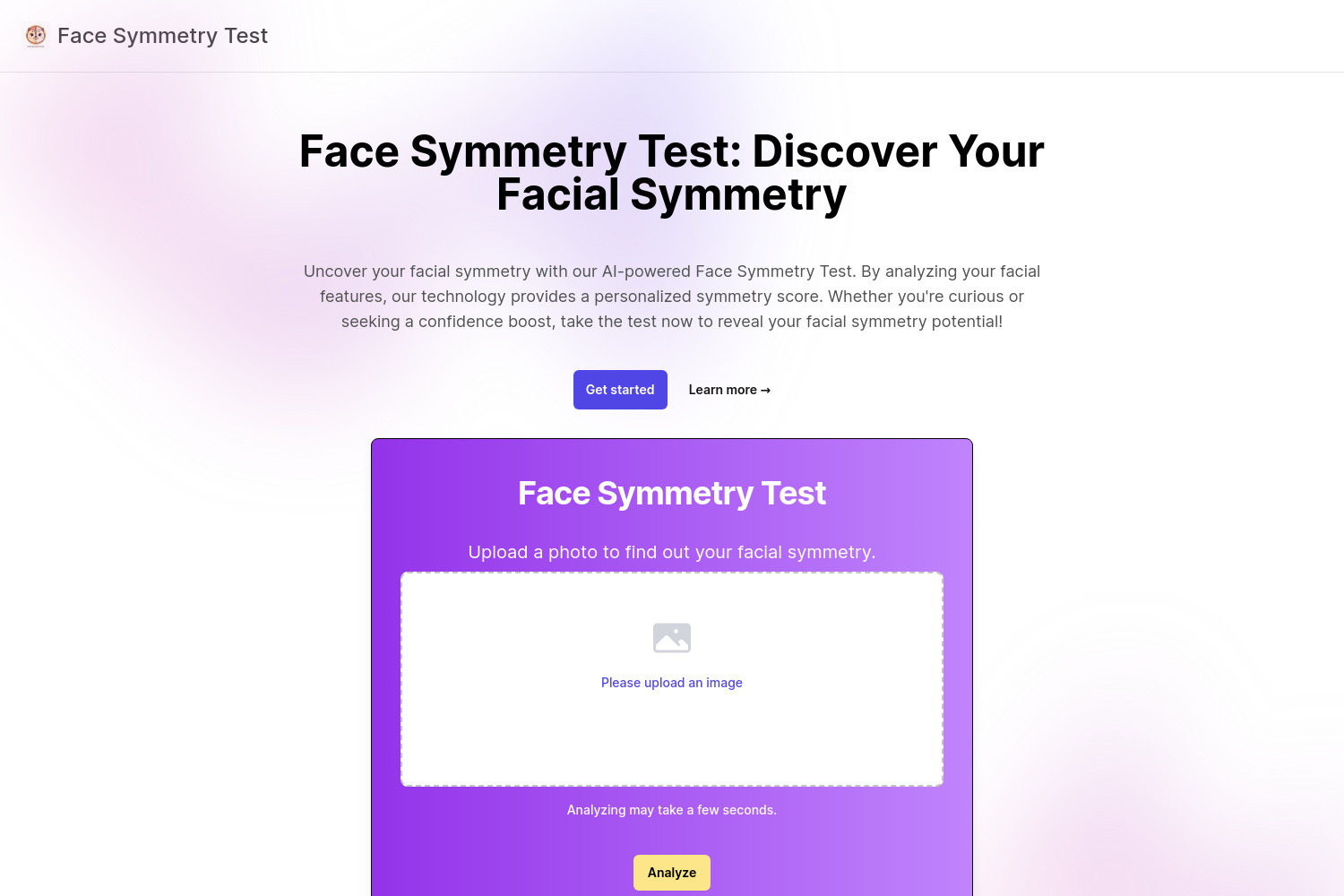 Face Symmetry Test: Advanced AI Tool for Analyzing Facial Symmetry