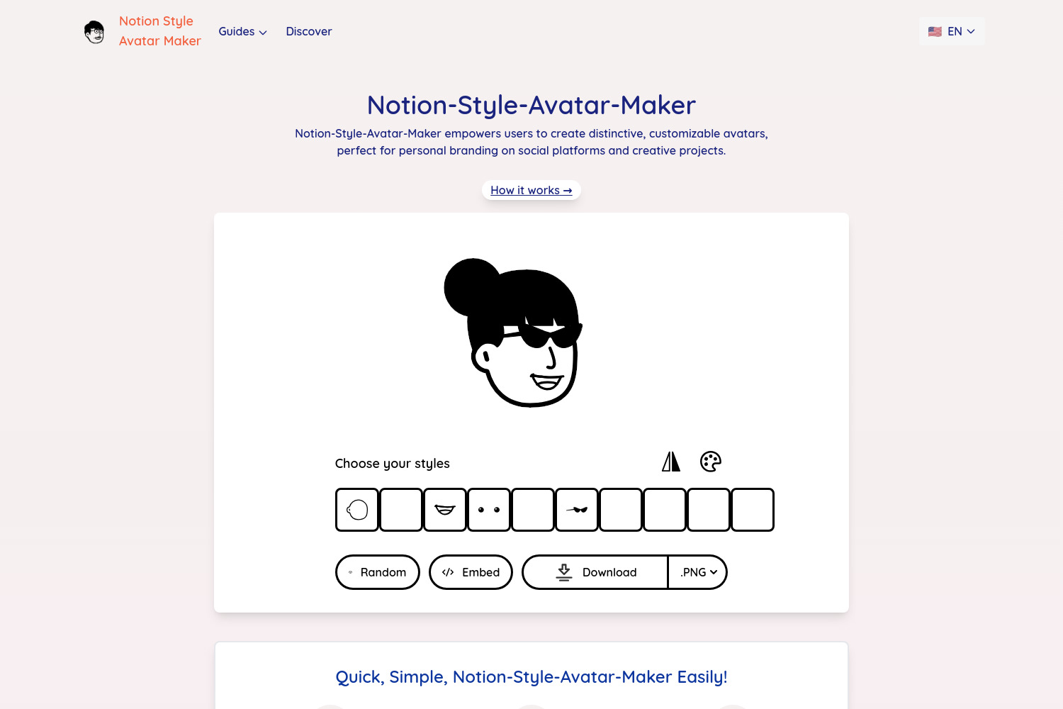 Notion-Style-Avatar-Maker: Create Custom Notion-Style Avatars Online