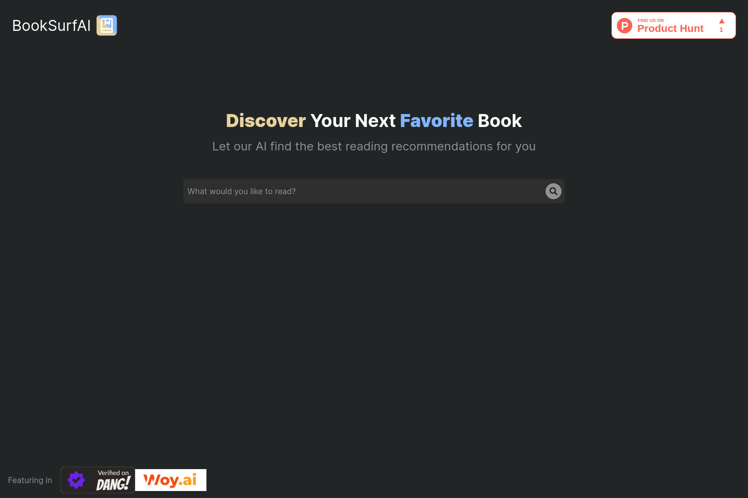 BookSurfAi: Personalized Book Recommendations