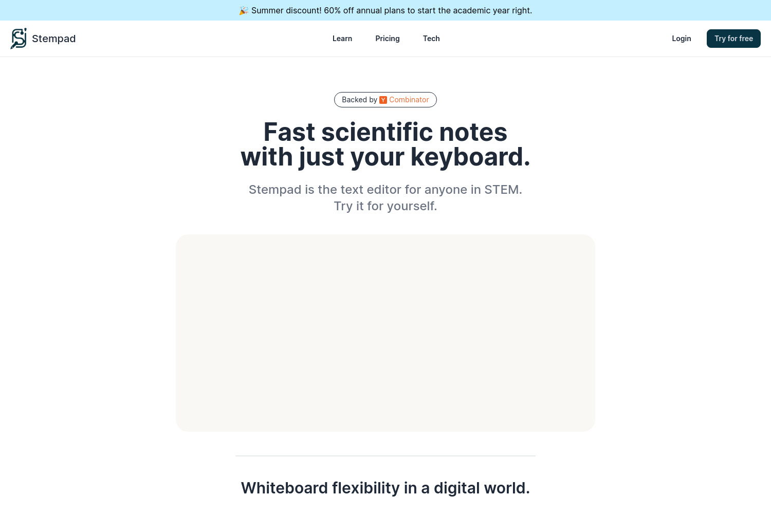 Stempad: Streamlined Scientific Note-Taking Tool