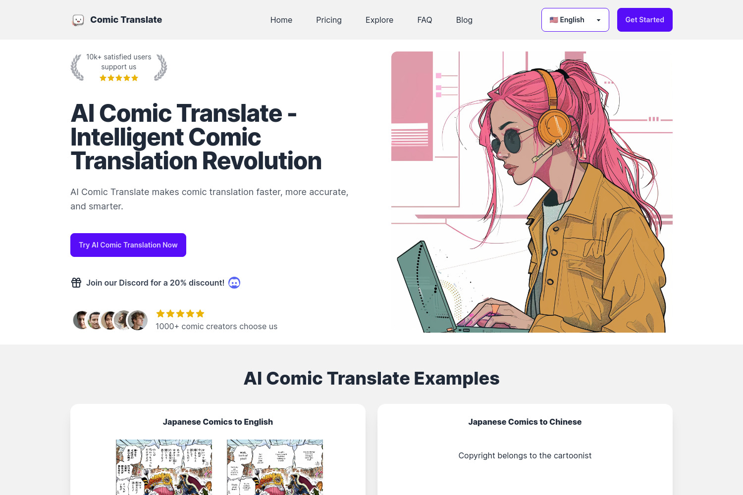 AI Comic Translate: Translate Comics, Manga, and Anime Content Quickly and Accurately