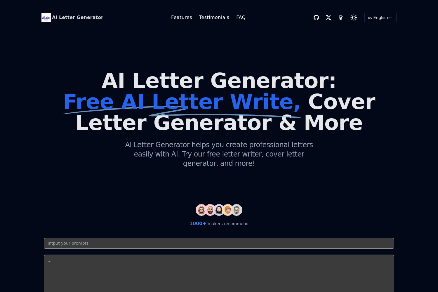 AI Letter Generator: Free AI Letter Writer & Cover Letter Generator