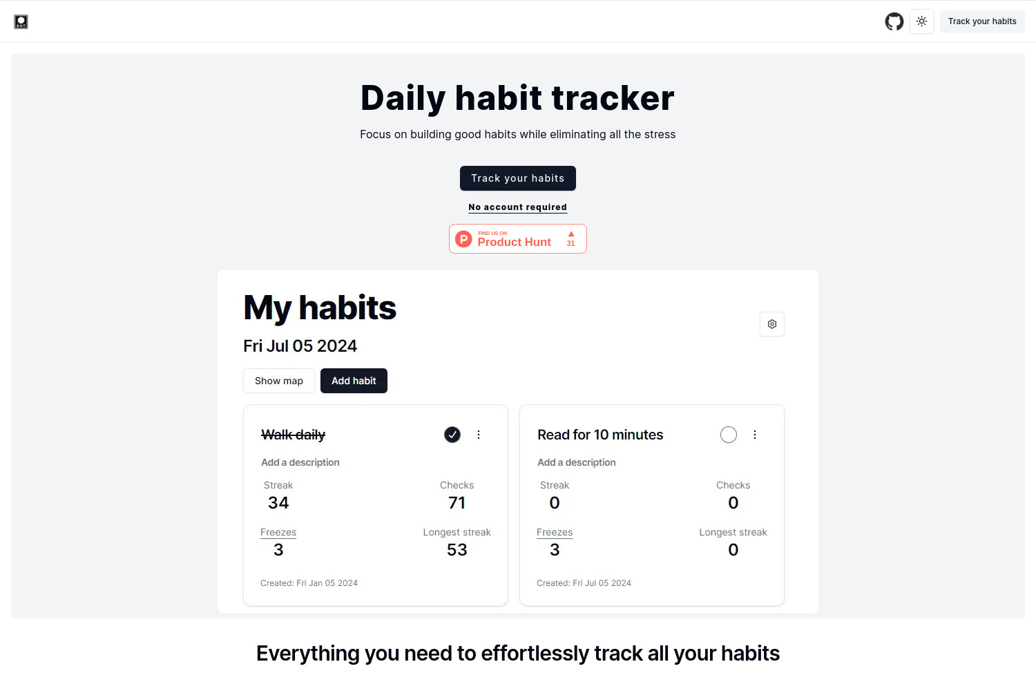 DailyHabits: Track Your Habits Effortlessly