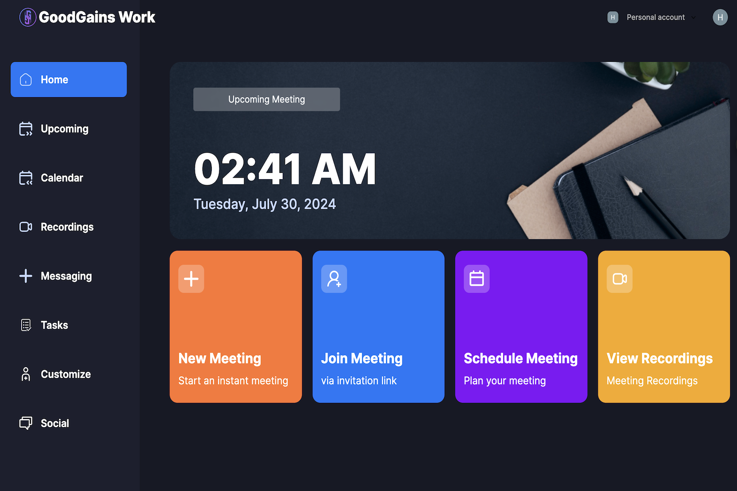 GoodGains Work: Simplify Your Meetings and Tasks