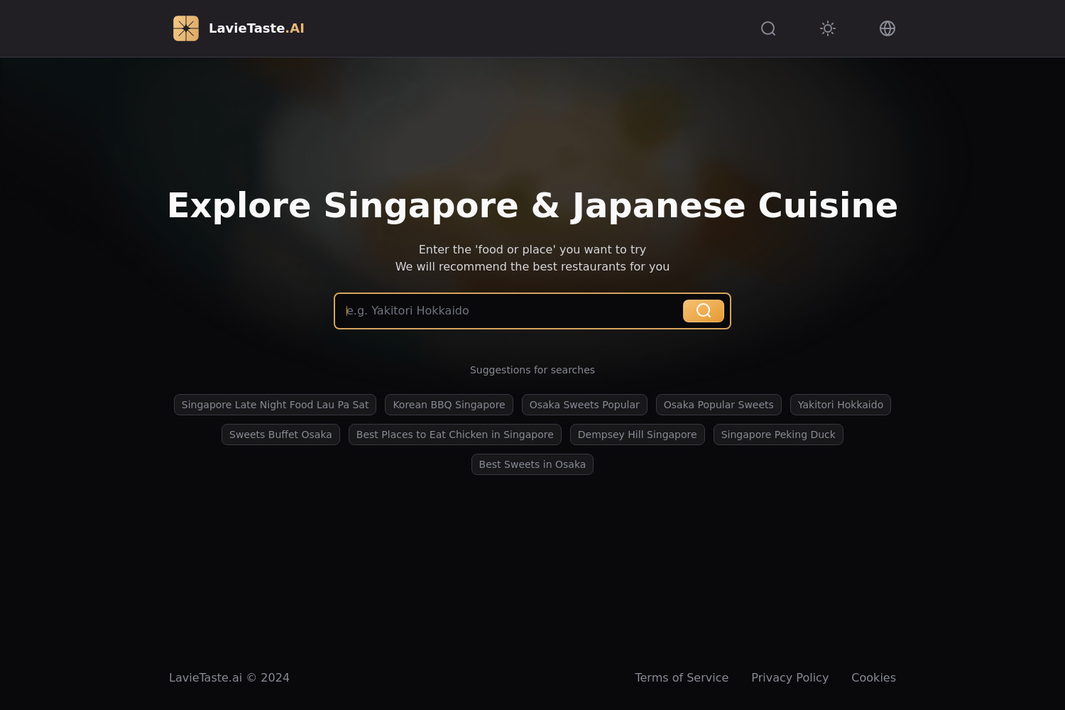 LaVieTaste: Discover New Restaurants with AI