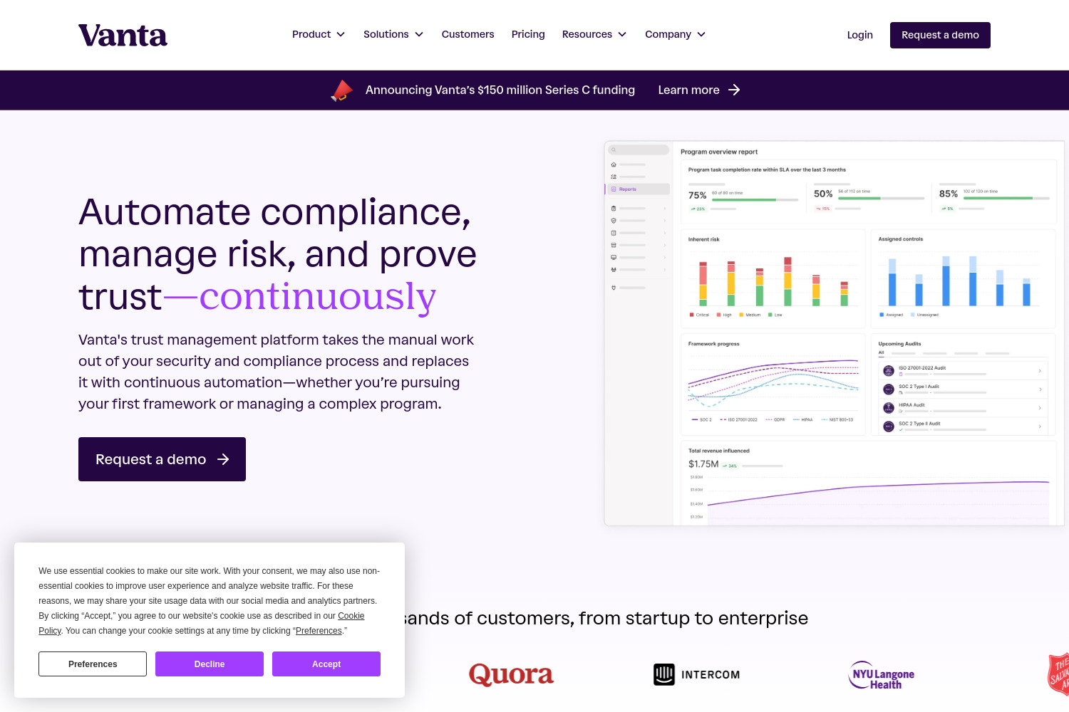 Vanta: Streamline Compliance and Risk Management