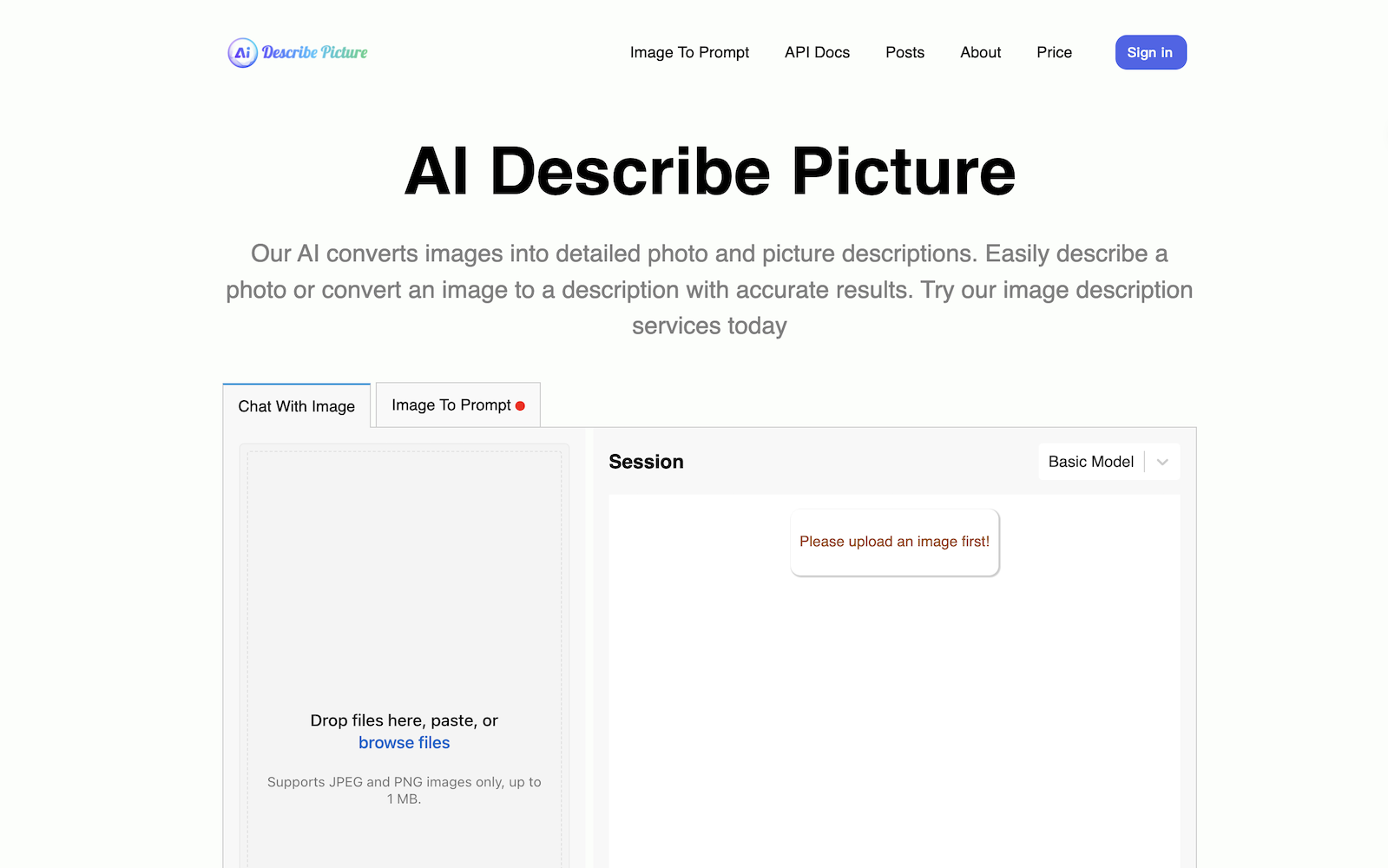 AI Describe Picture: Transform Images into Detailed Descriptions, Markdown, or Code