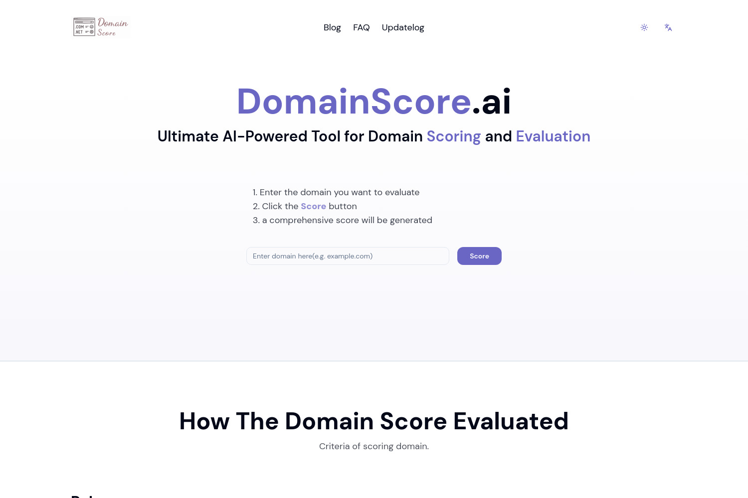 DomainScore.ai: Choose the Perfect Domain for Brand Impact and SEO Success