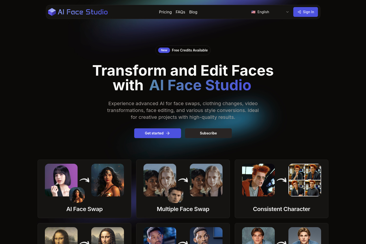 AI Face Studio: Advanced AI for Face Swaps & Video Transformations