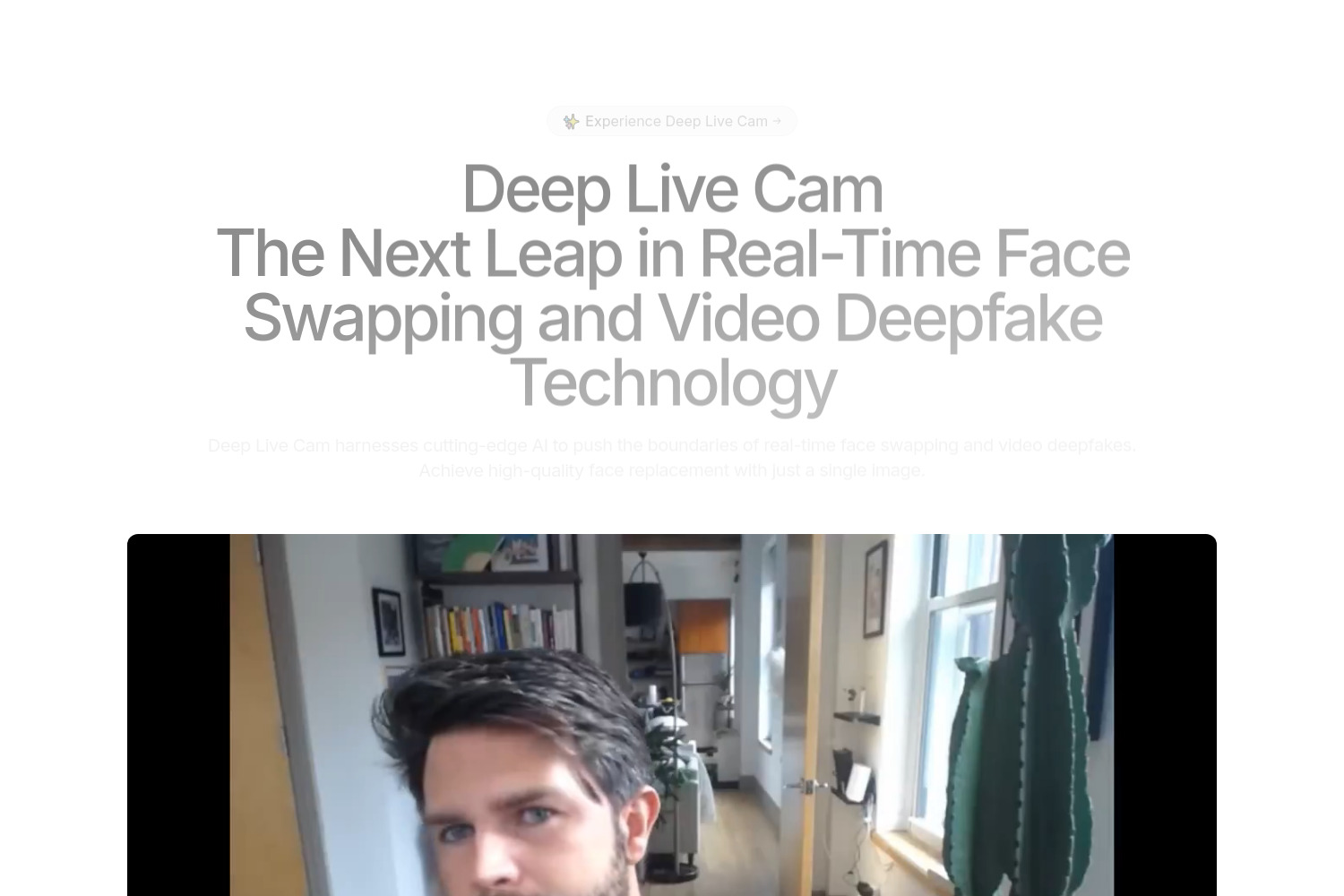 Deep Live Cam: Real-Time AI Face Replacement Tool