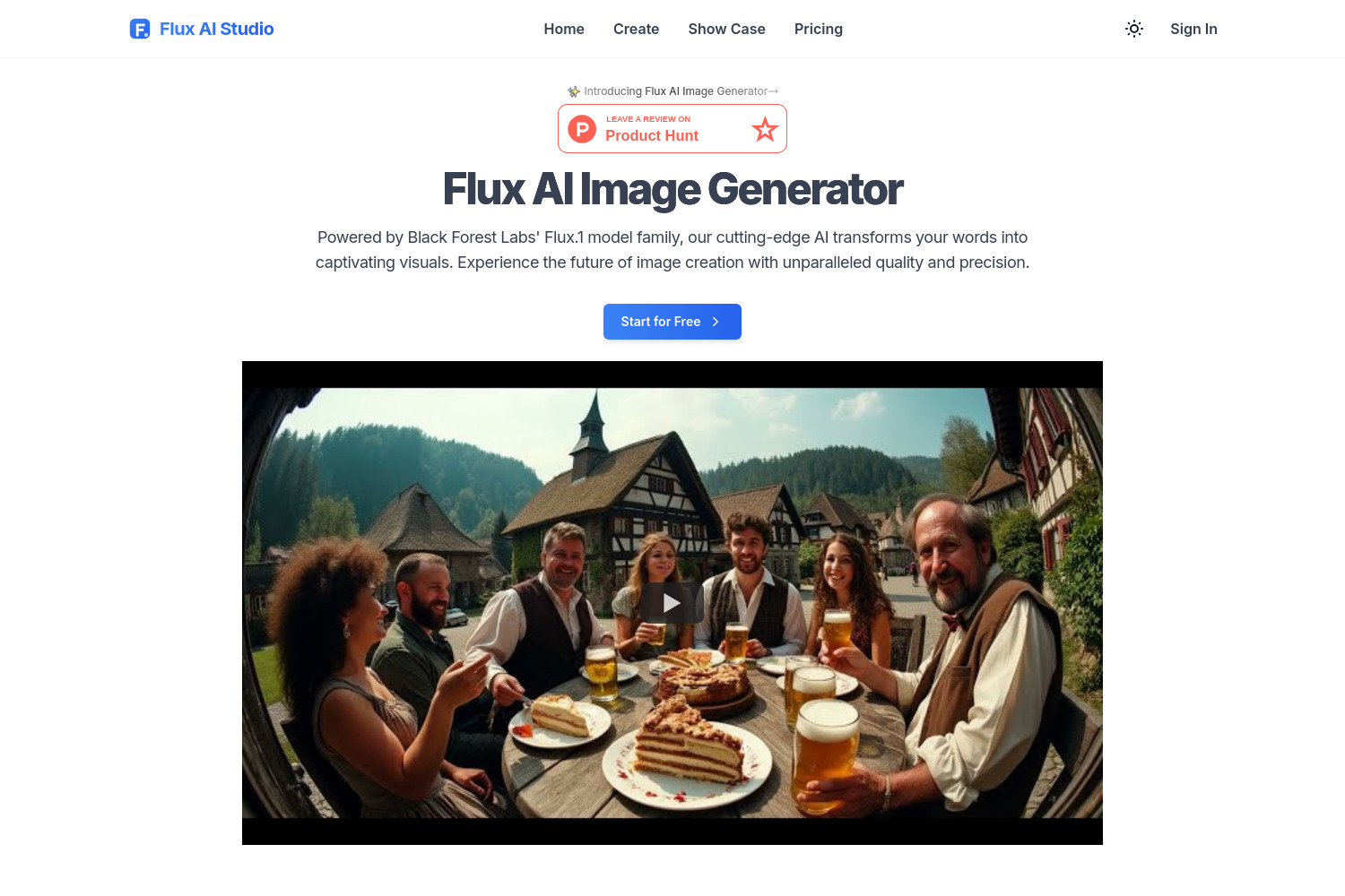 Flux AI Studio: Free AI Image Generator with Flux.1 Models