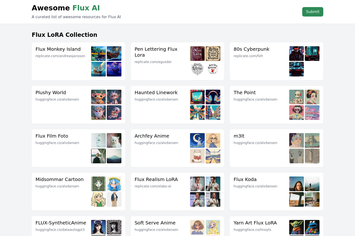 Awesome Flux AI: Curated Flux AI Models, Tools & Resources