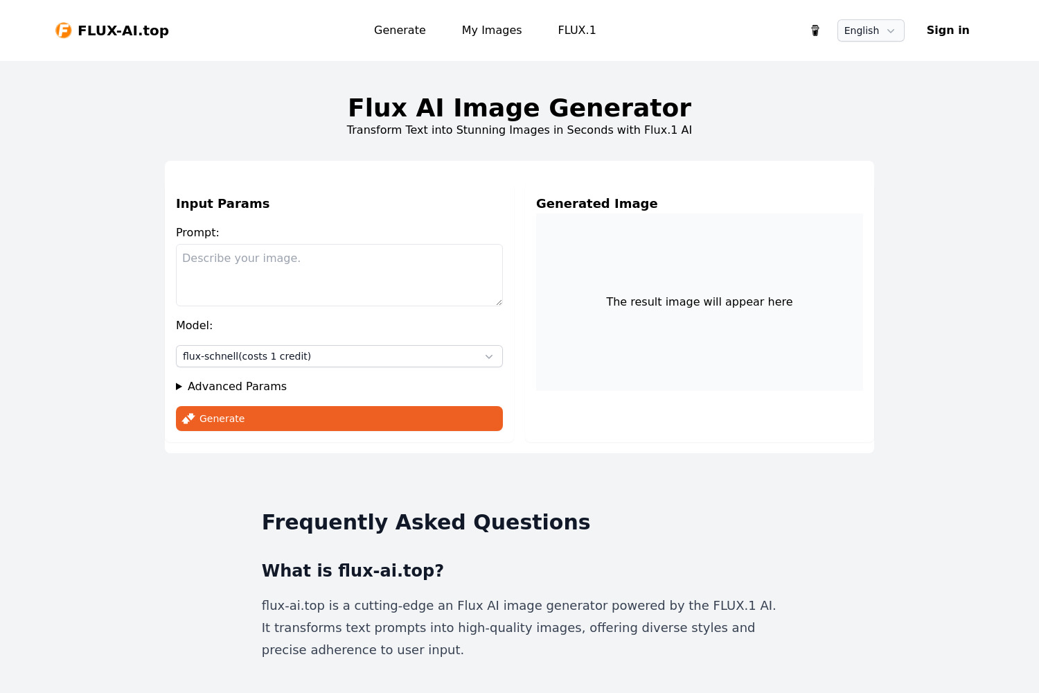 Flux-ai.top: Advanced AI Image Generator with FLUX.1 Models