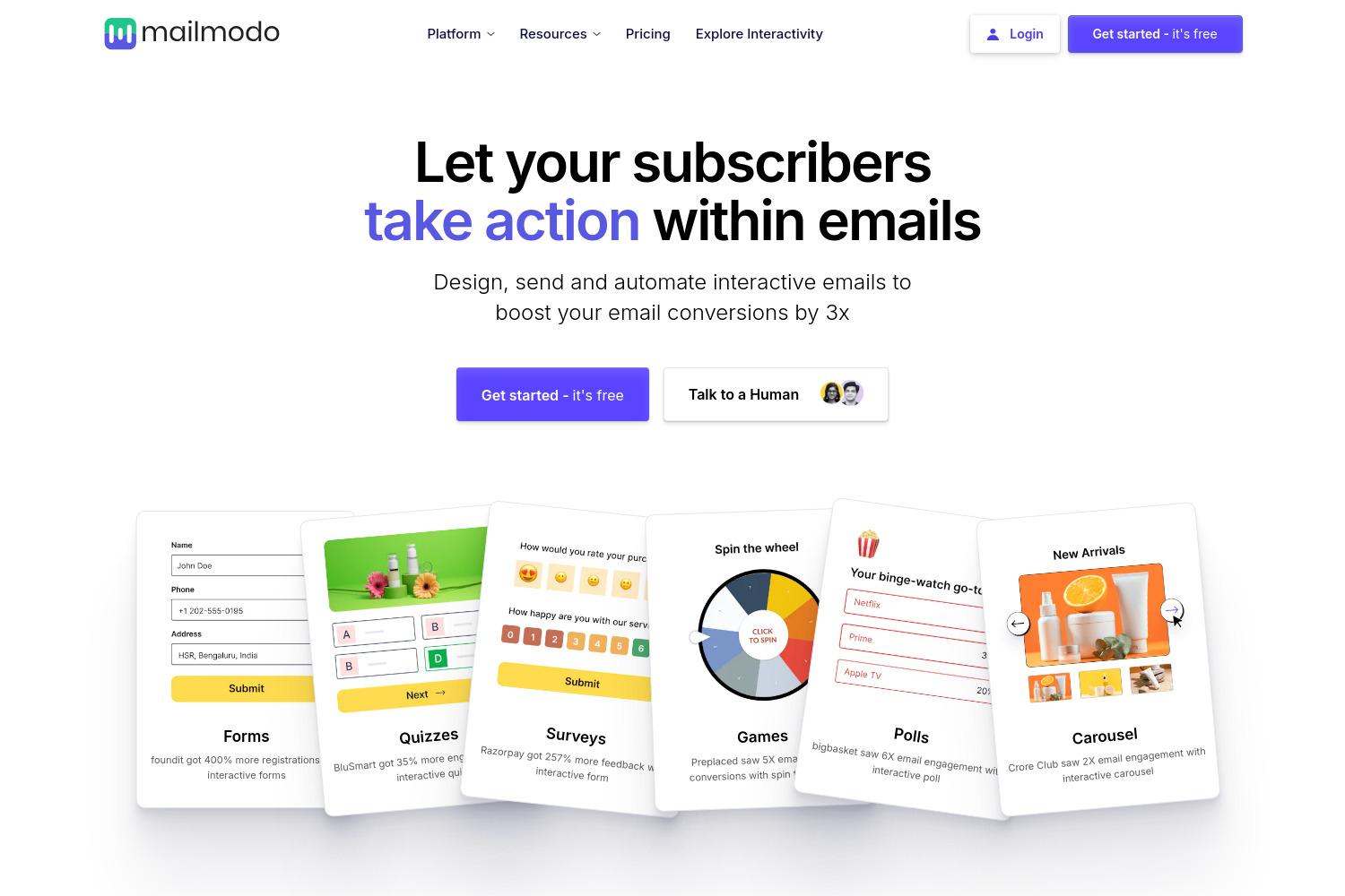 Mailmodo 2.0: Send Interactive Emails with Ease