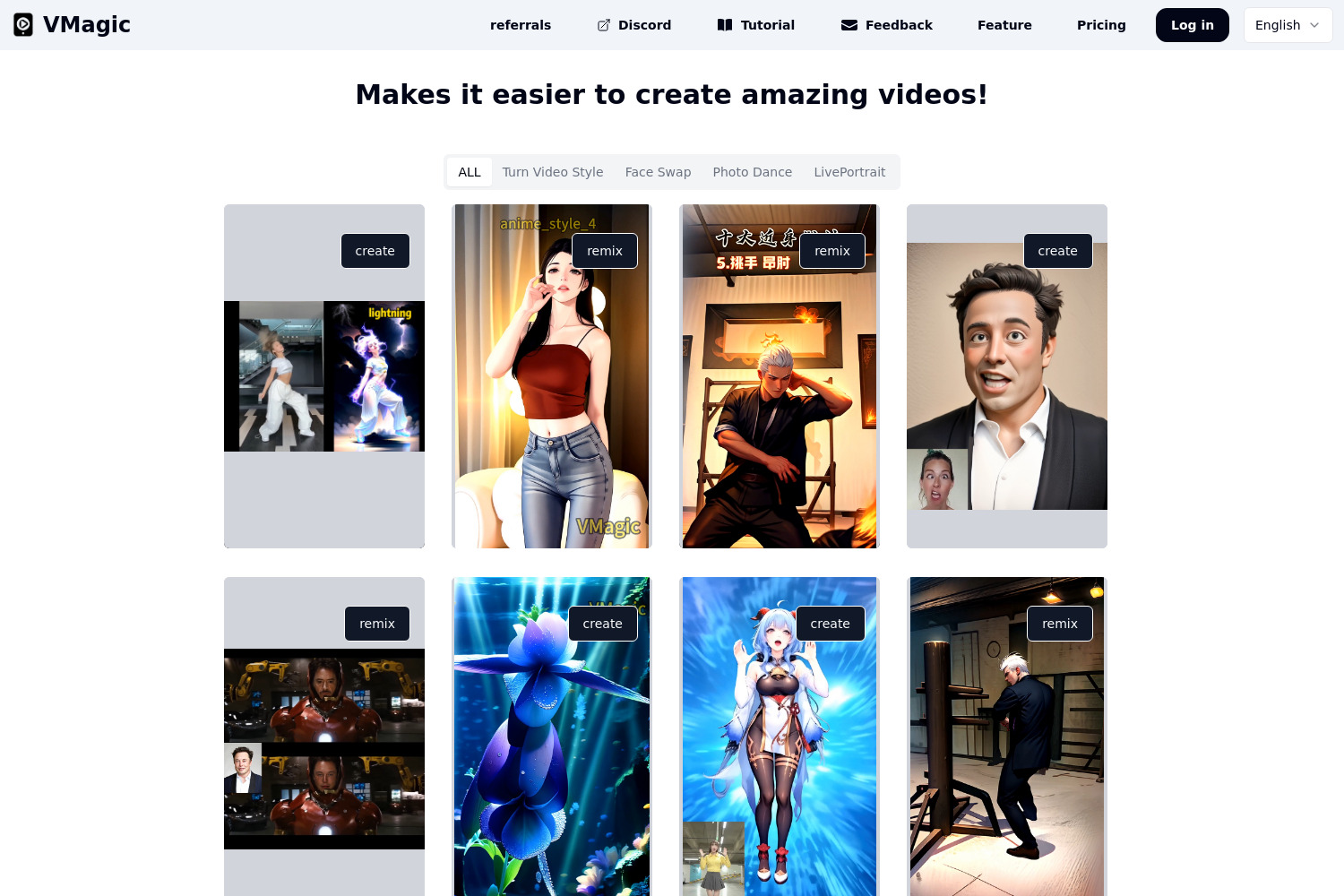 VMagic: Transform Videos into Dynamic Animations with AI