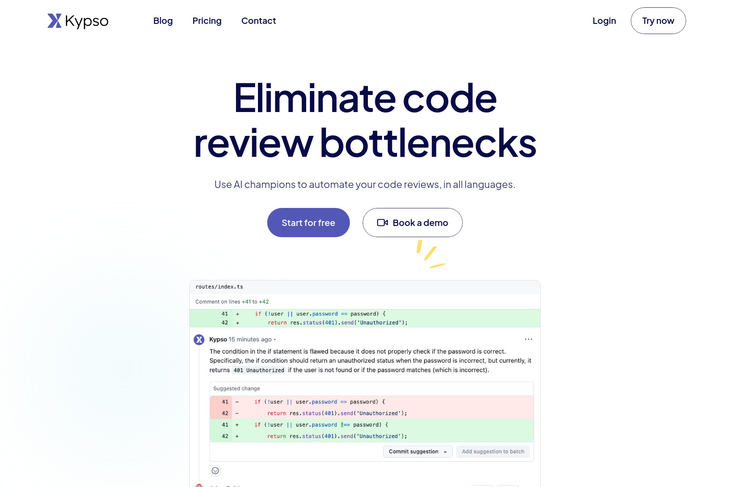 Kypso Code Reviewer: AI-Powered Automated Code Reviews