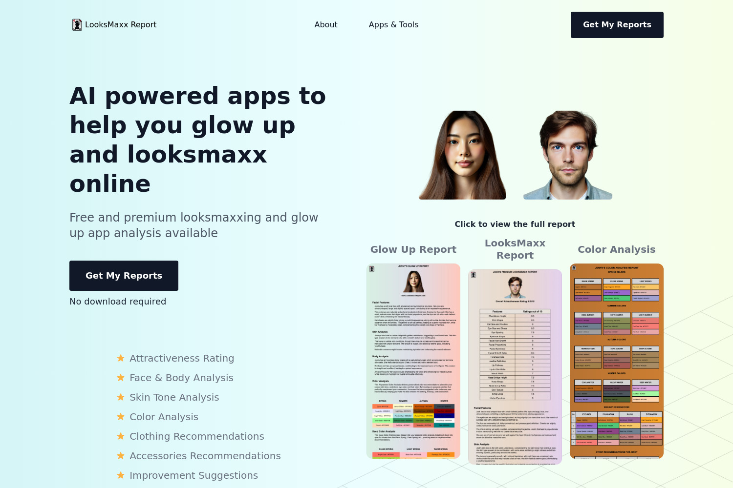 Looksmaxx Report: AI-Powered Tools for Your Best Look