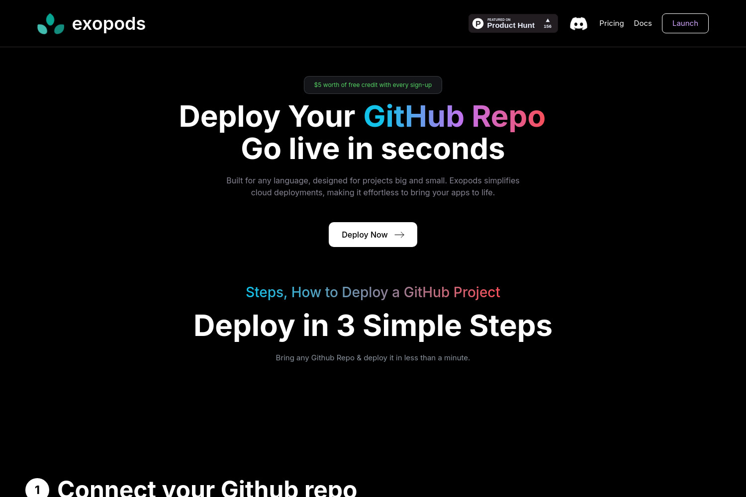 Exopods: Simplified App Deployment from GitHub