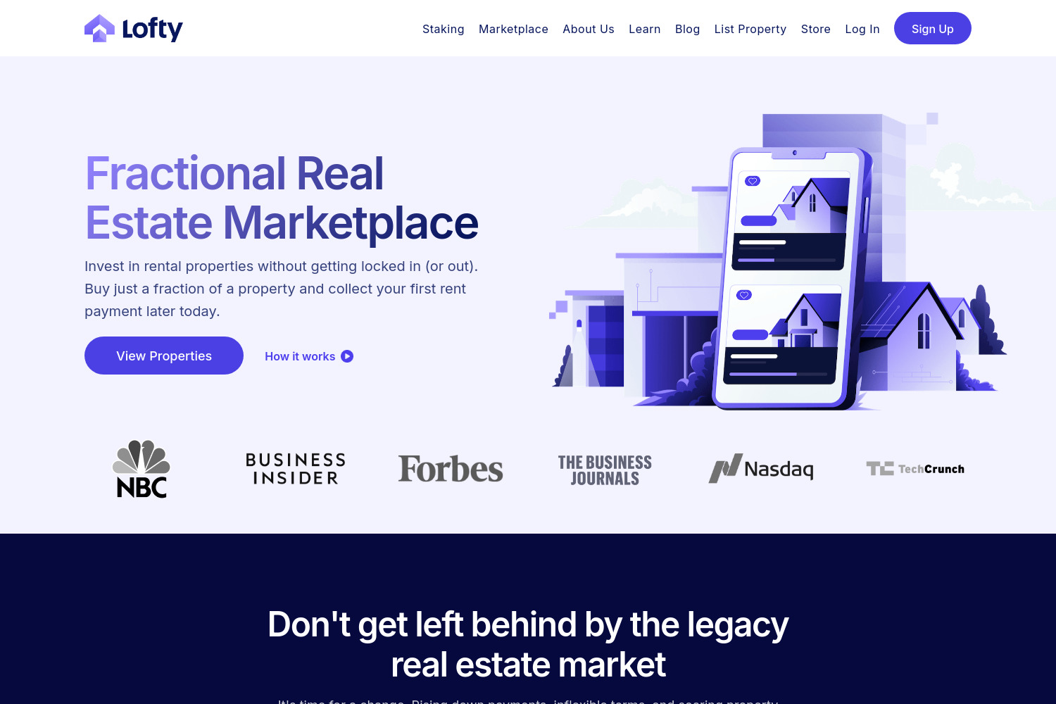 Lofty: Invest in Real Estate with Instant Liquidity and No Lock-Ups