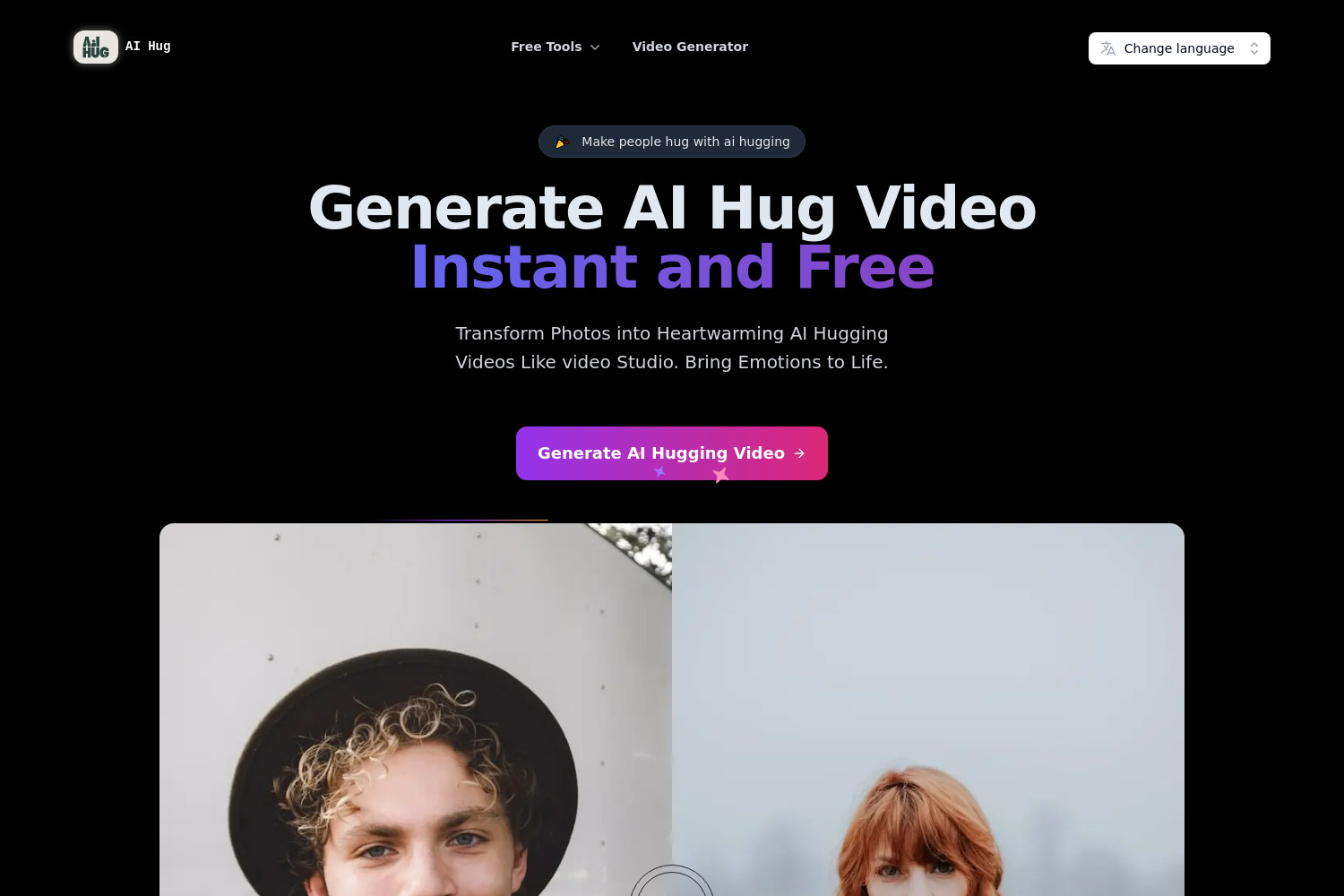 AI Hugging: Instantly Create Heartwarming Hug Videos