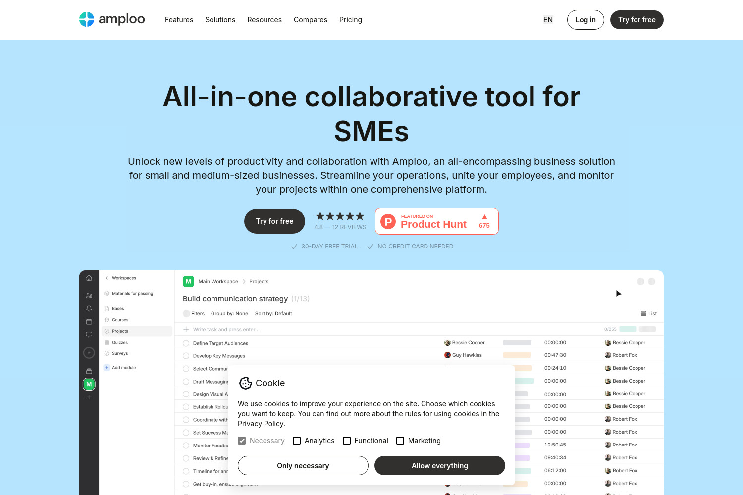 Amploo: The All-in-One Collaborative Solution for SMEs